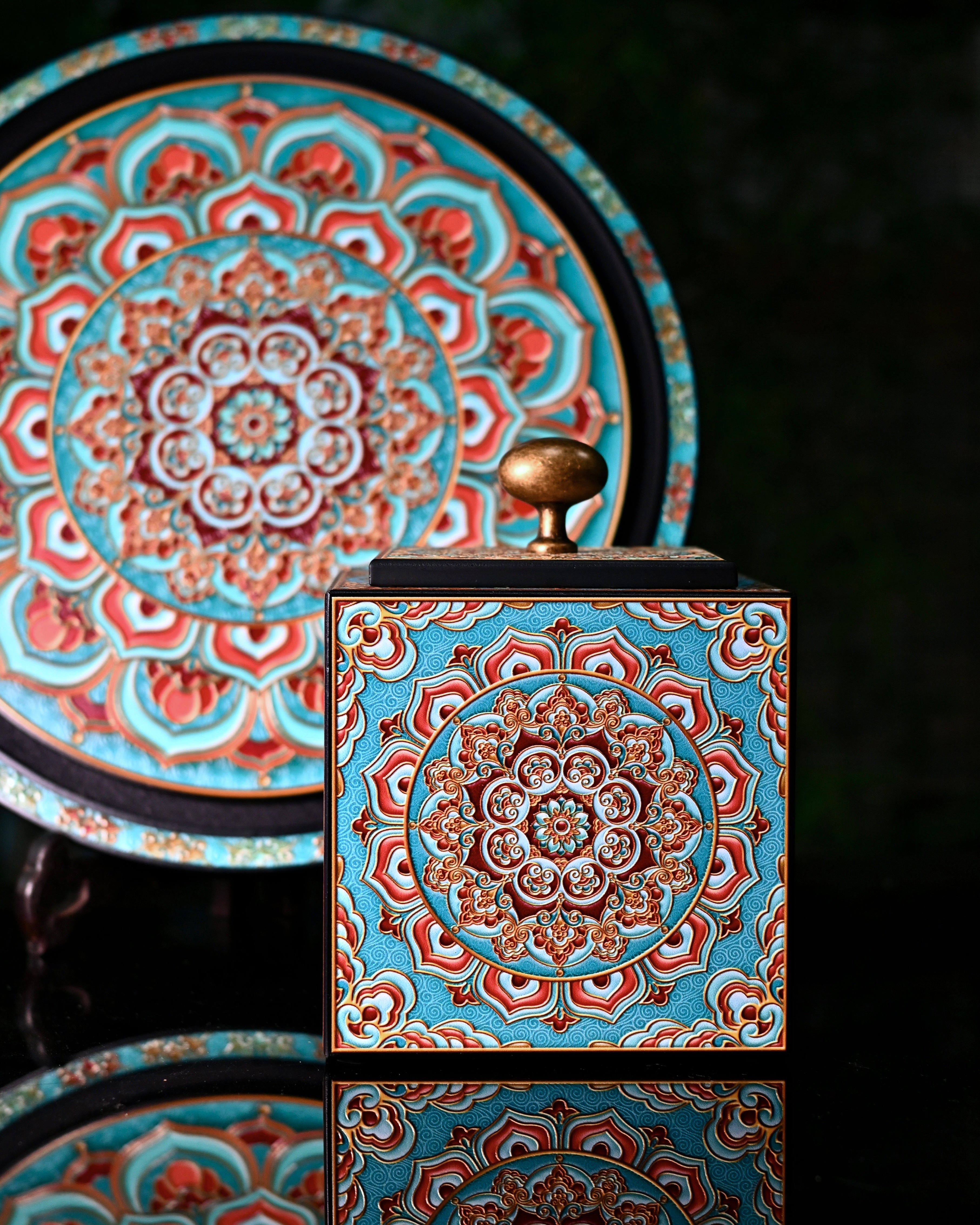 tea tray carbonized – Dunhuang Revival Tea Tray – Ionizing Artisan Edition by Kungfuyang
