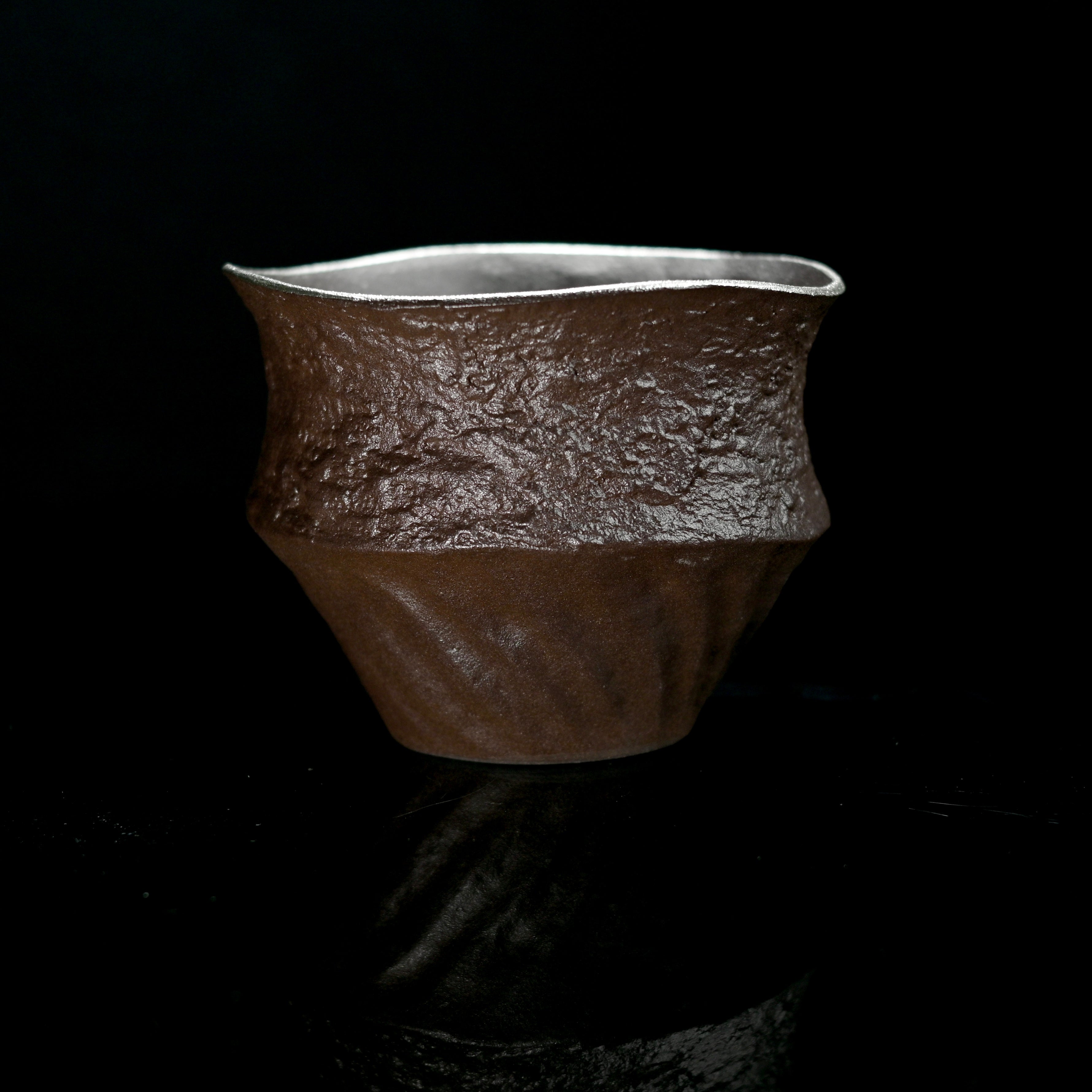 tea waste water ceramic bin – Wabi-Sabi Coarse Clay Tea Waste Bowl (500ml) / Tea Rinsing by Kungfuyang