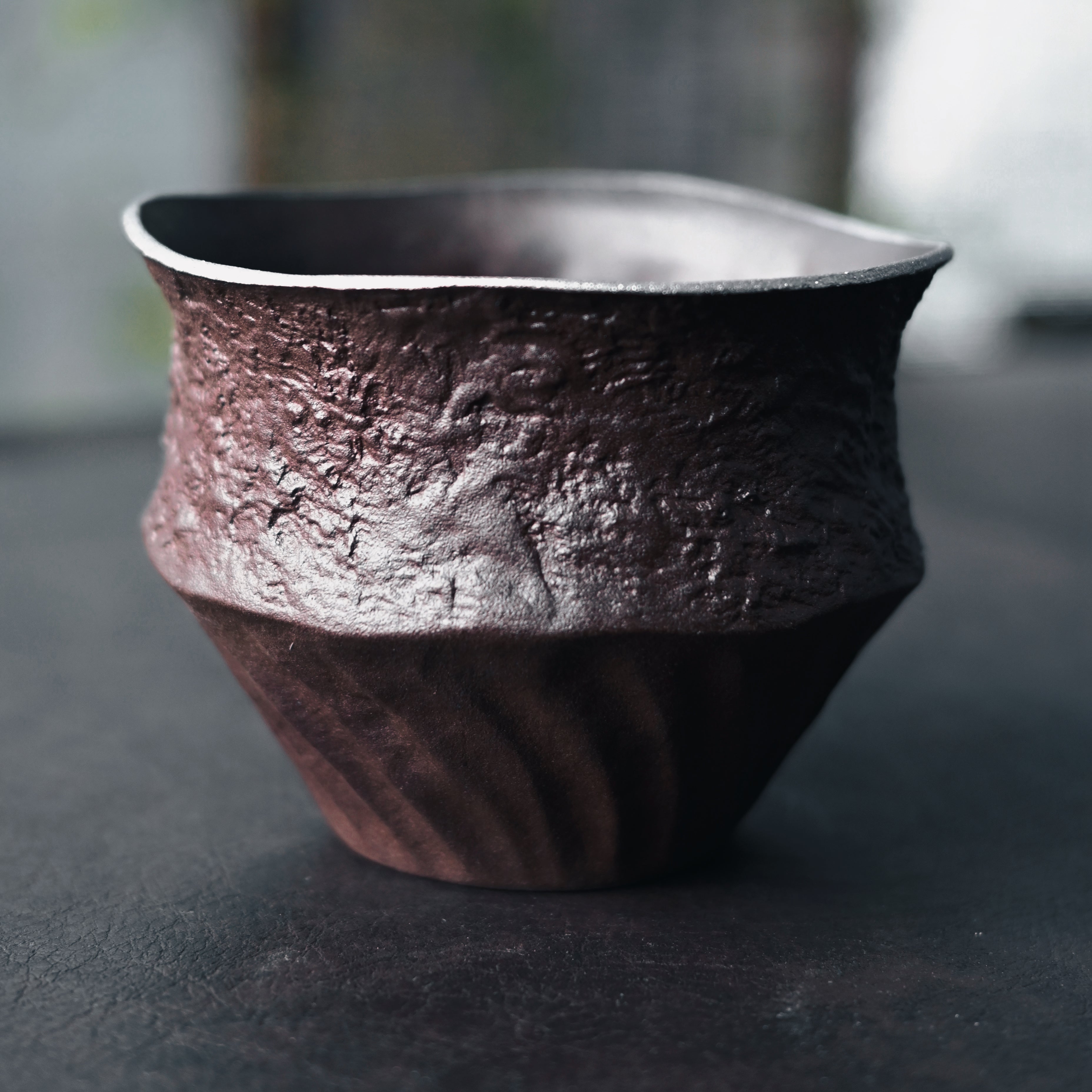 tea waste water collecting bowl – Wabi-Sabi Coarse Clay Tea Waste Bowl (500ml) / Tea Rinsing by Kungfuyang