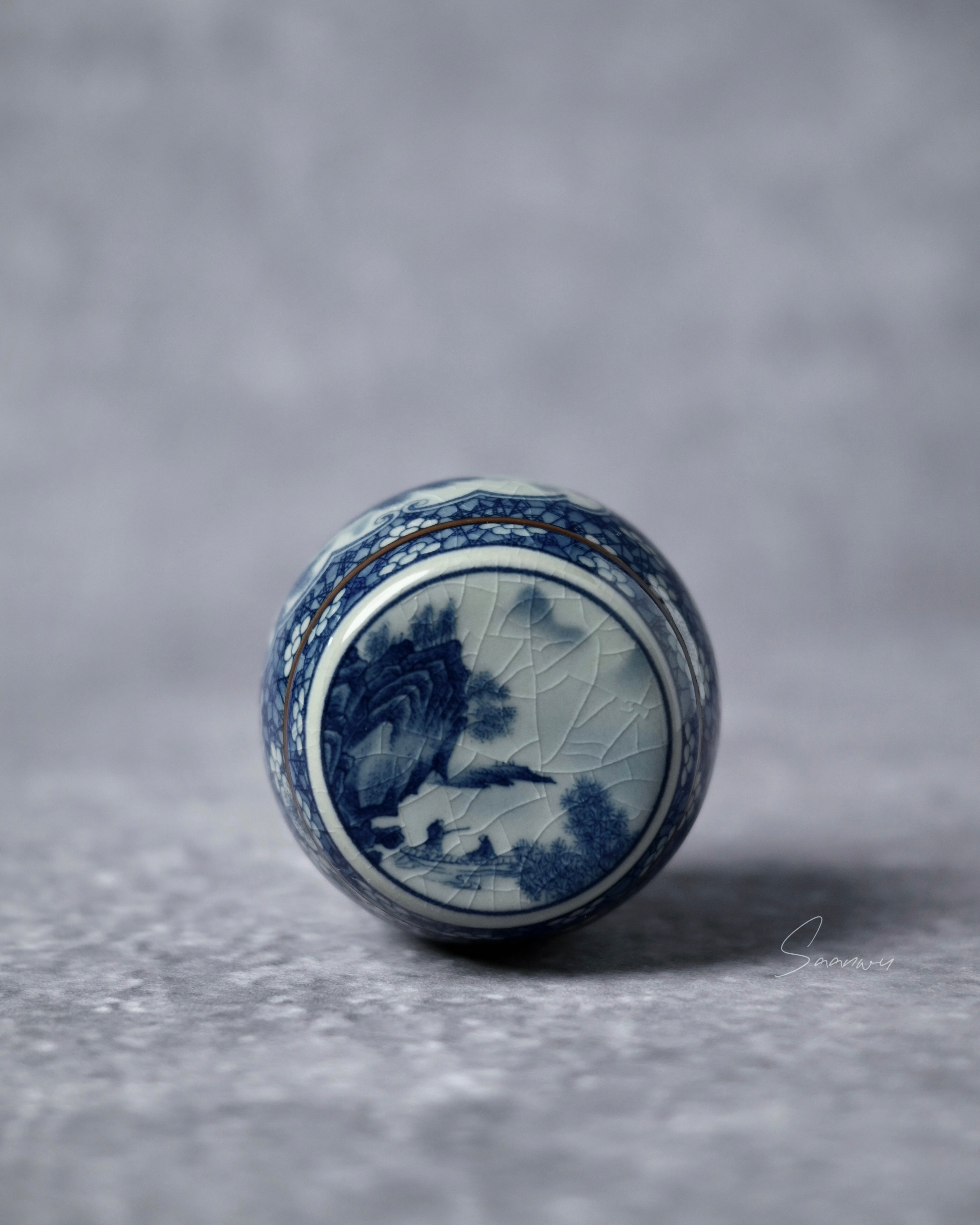 traditional chinese gaiwan stand – Blue-and-White Archaic Glaze Gaiwan / Teapot Lid Holder by Kungfuyang