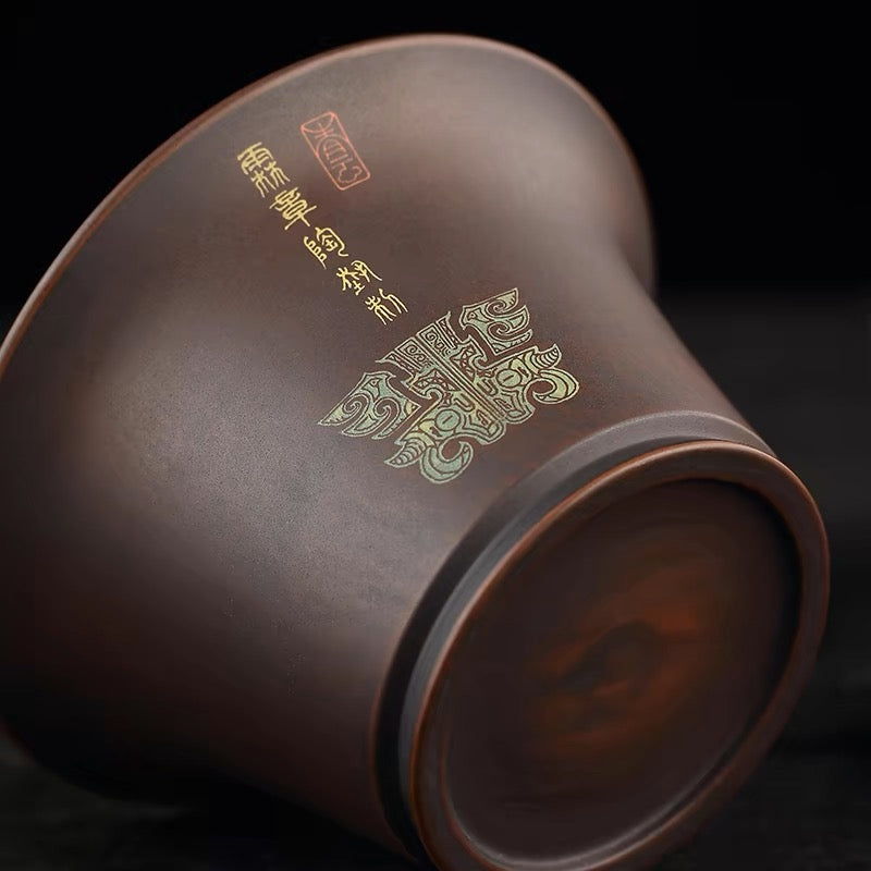 traditional jianshui gaiwan polished no – Yunan Jianshui Purple Clay Fully Handmade Gaiwan (Lidded Bowl) by Kungfuyang