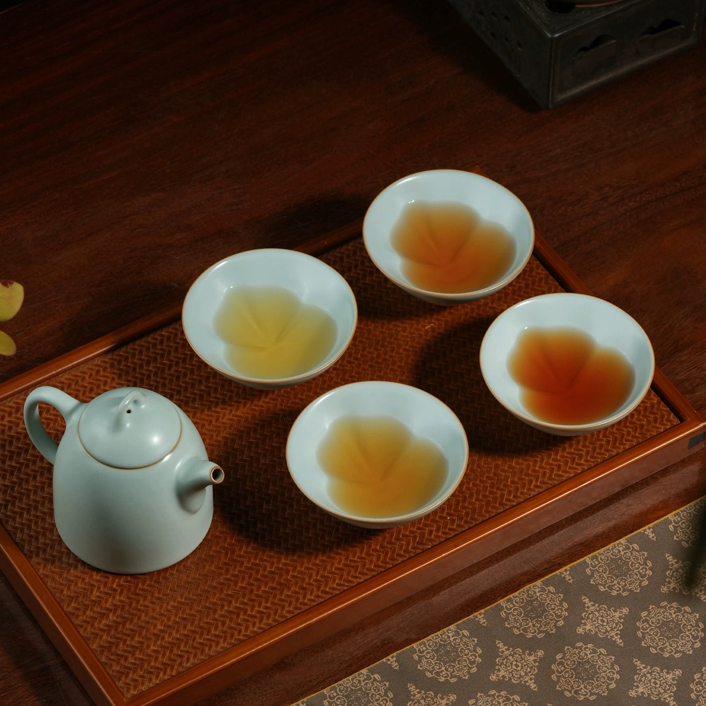 traditional ru kiln crackle glaze douli – Jingdezhen Handmade Ru-Style Crackle Glaze ‘‘Hidden Gourd’’ by Kungfuyang
