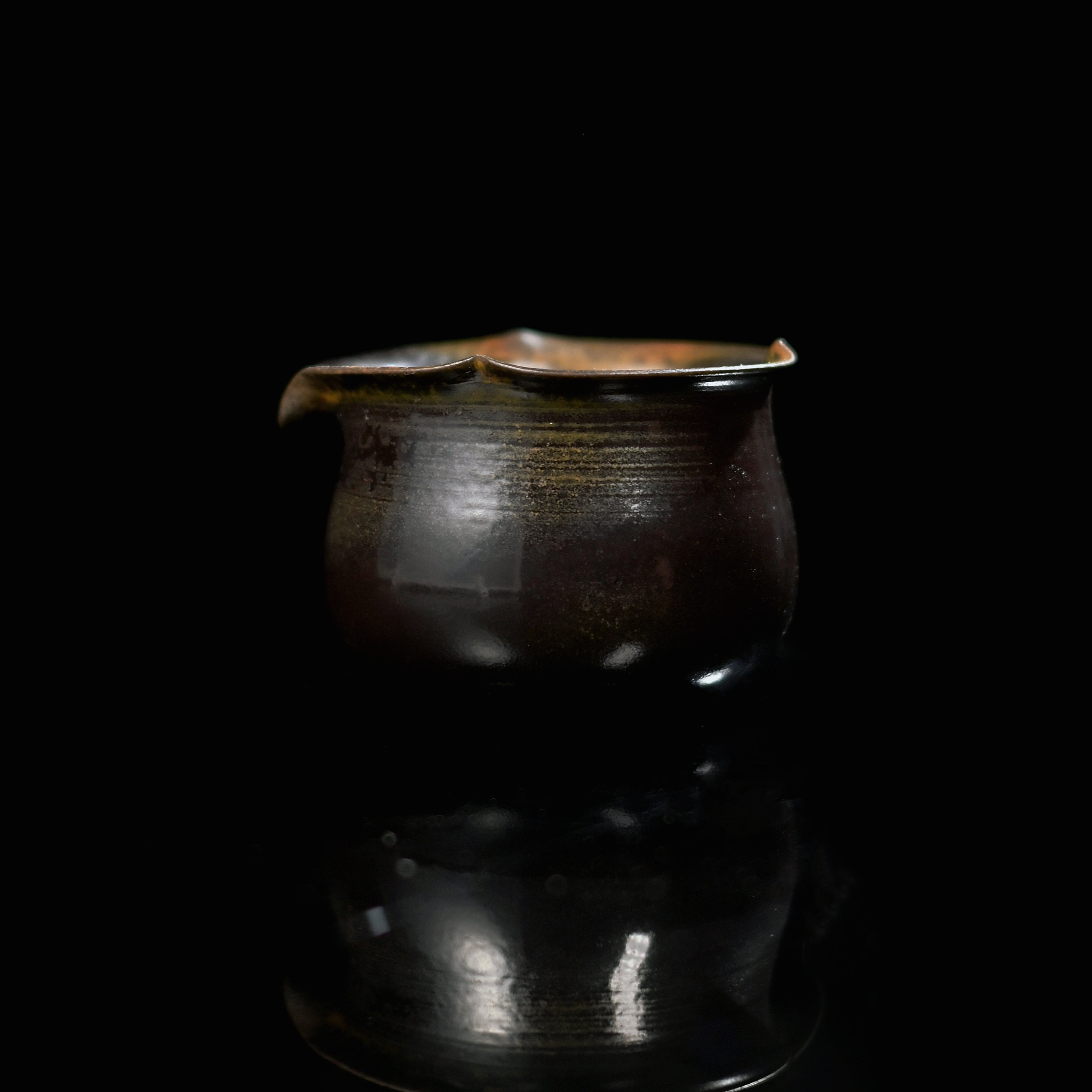unique piece wood fired artisan black gold – Unique Piece Wood-Fired Artisan Black Gold Mud Fairness Cup by Kungfuyang