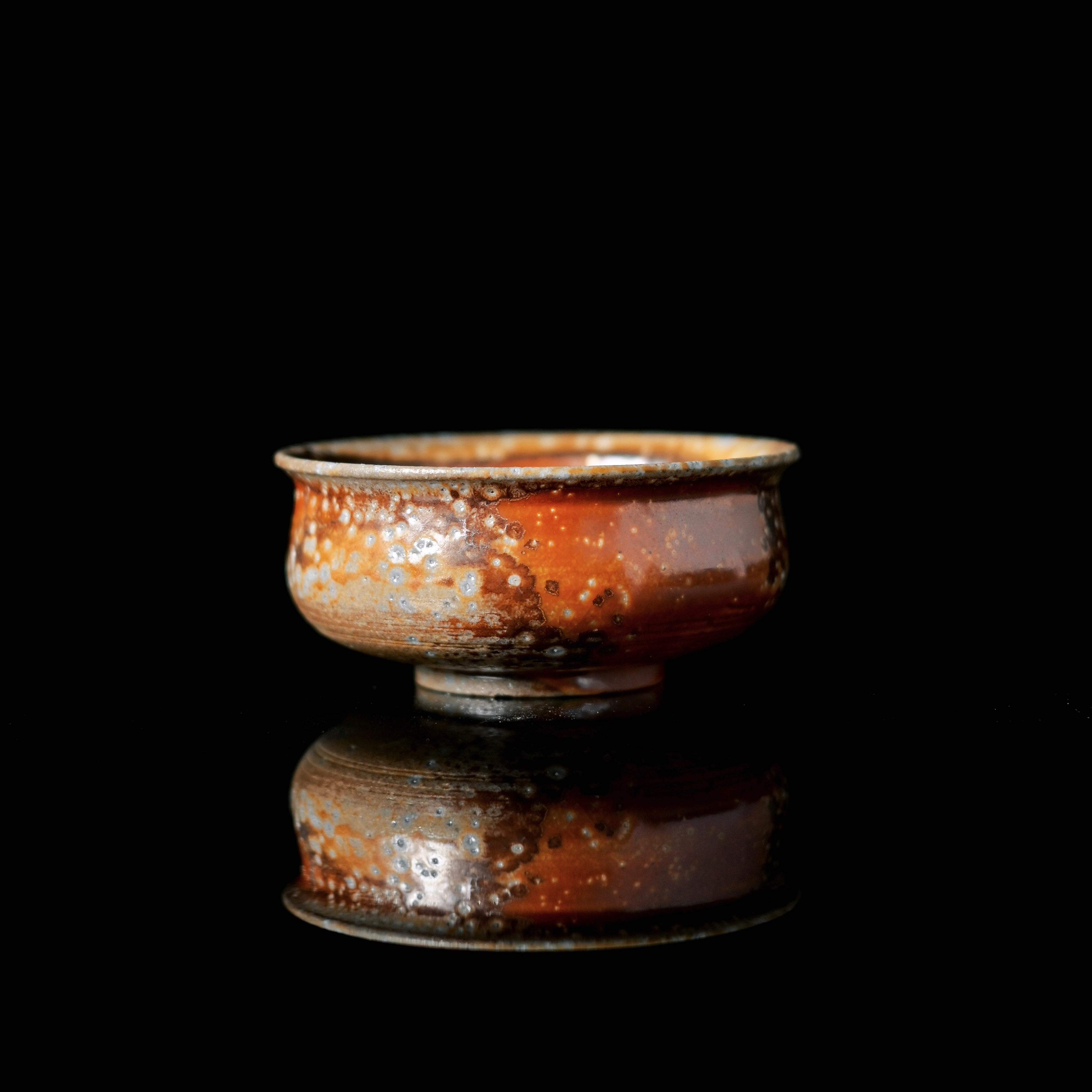 unique piece wood fired coarse pottery – Unique Piece Wood-Fired Coarse Pottery Pu'er Cup 80ml by Kungfuyang