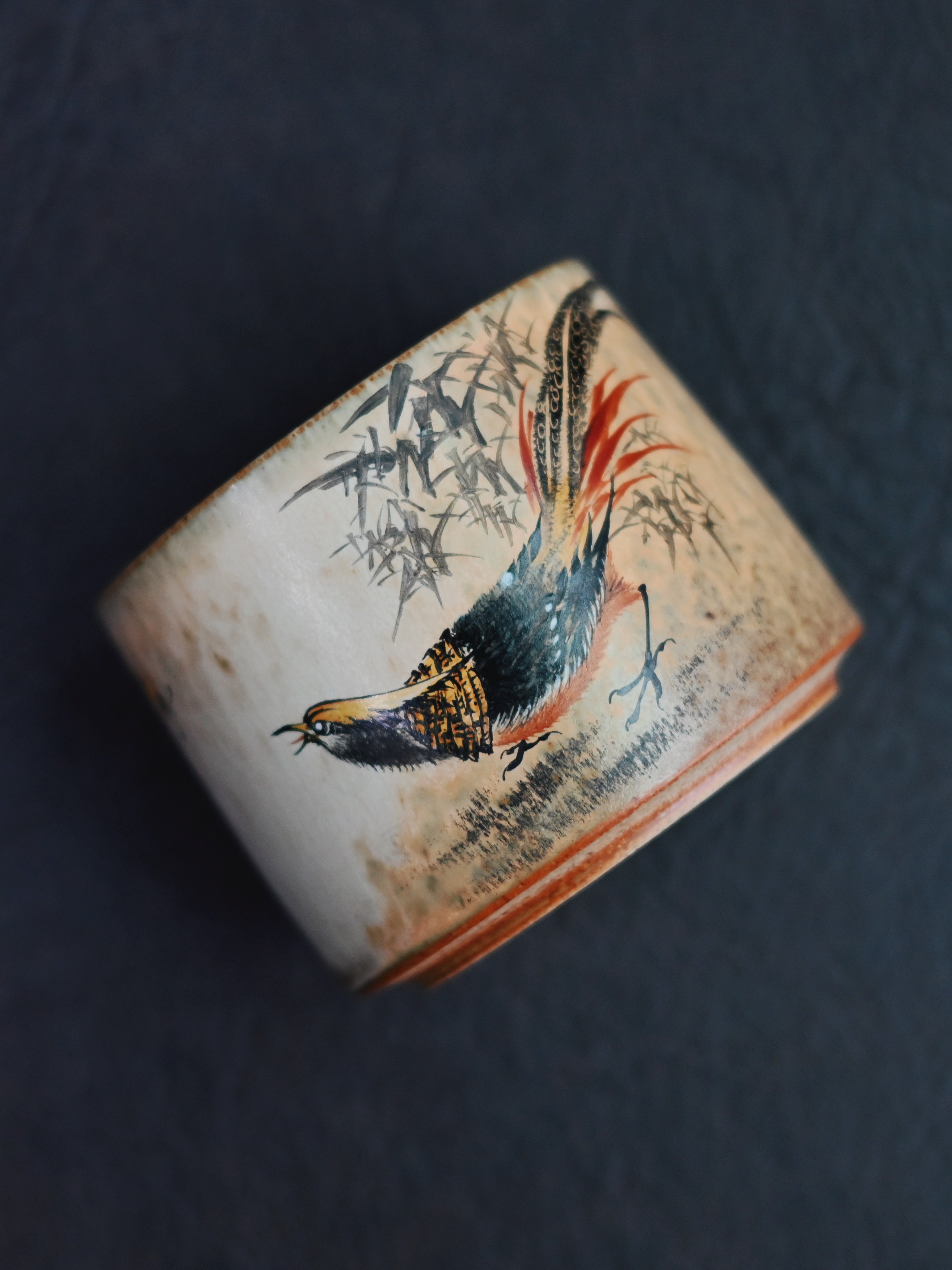 vintage handmade chinese style ceramic – Jingdezhen Hand-Painted Chinese Bird-and-Bee Master Cup by Kungfuyang