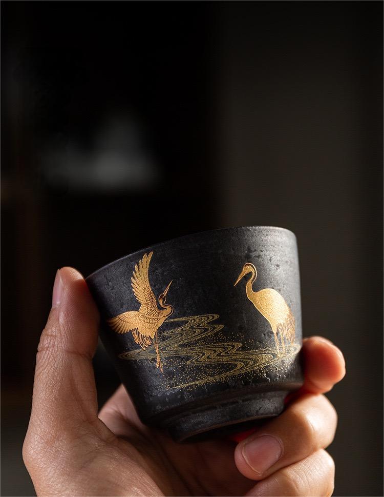 wabi sabi design ceramic teacup – Jingdezhen Handcrafted Vintage Ceramic Teacup with by Kungfuyang