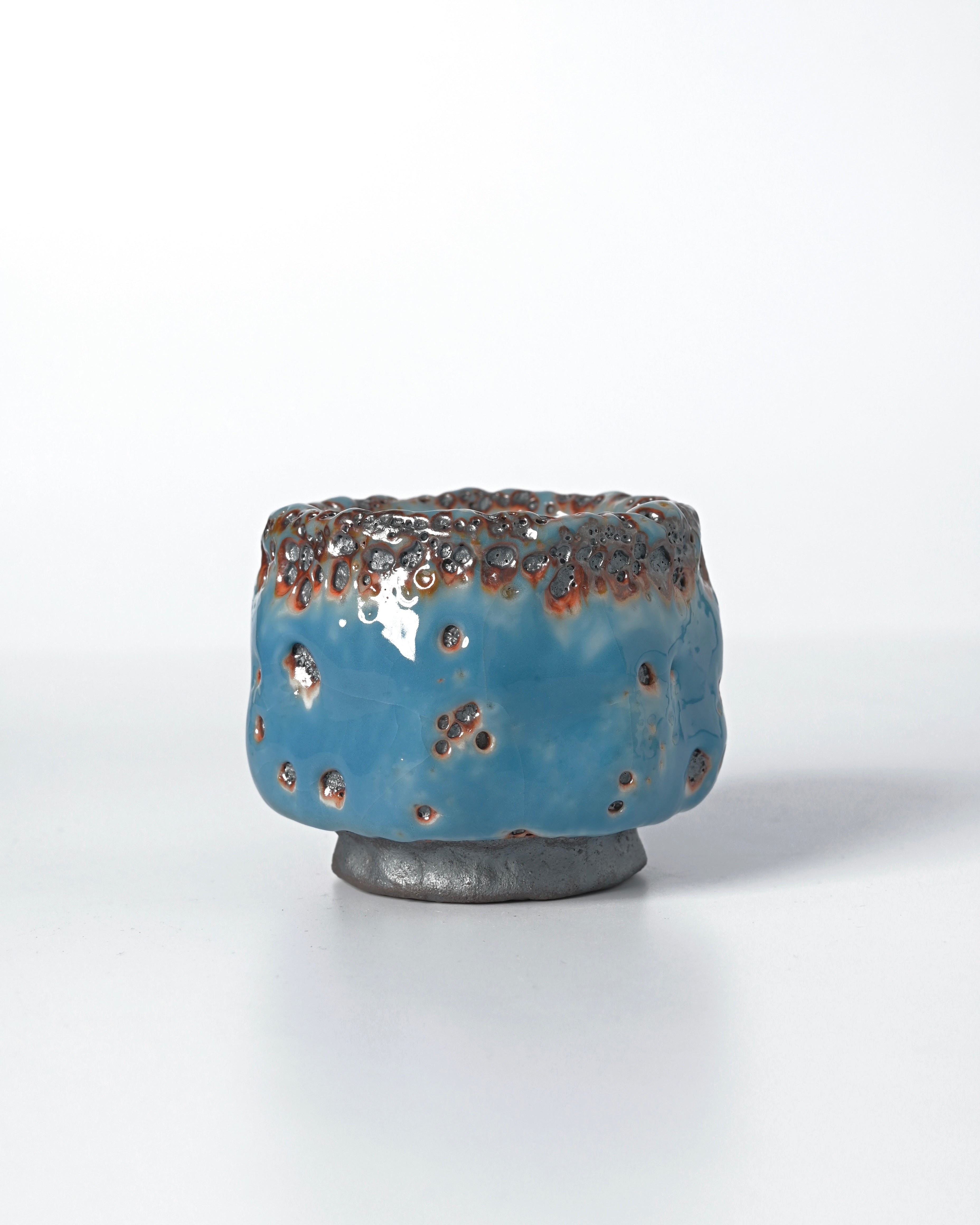 wabi sabi tea vessel – Unique Piece Wabi-Sabi Shino Ware Kiln-Transformation Teacup by Kungfuyang
