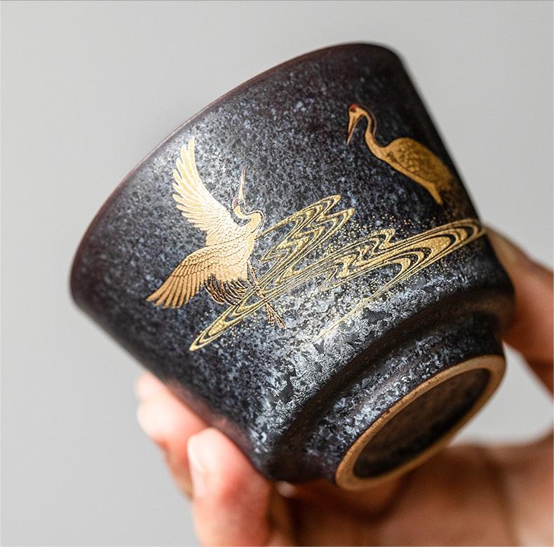 wabisabi design ceramic teacup – Jingdezhen Handcrafted Vintage Ceramic Teacup with by Kungfuyang