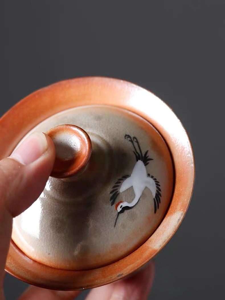 wabisabi gaiwan set – Jingdezhen Hand-Painted Ink Wash Style Gaiwan Set by Kungfuyang