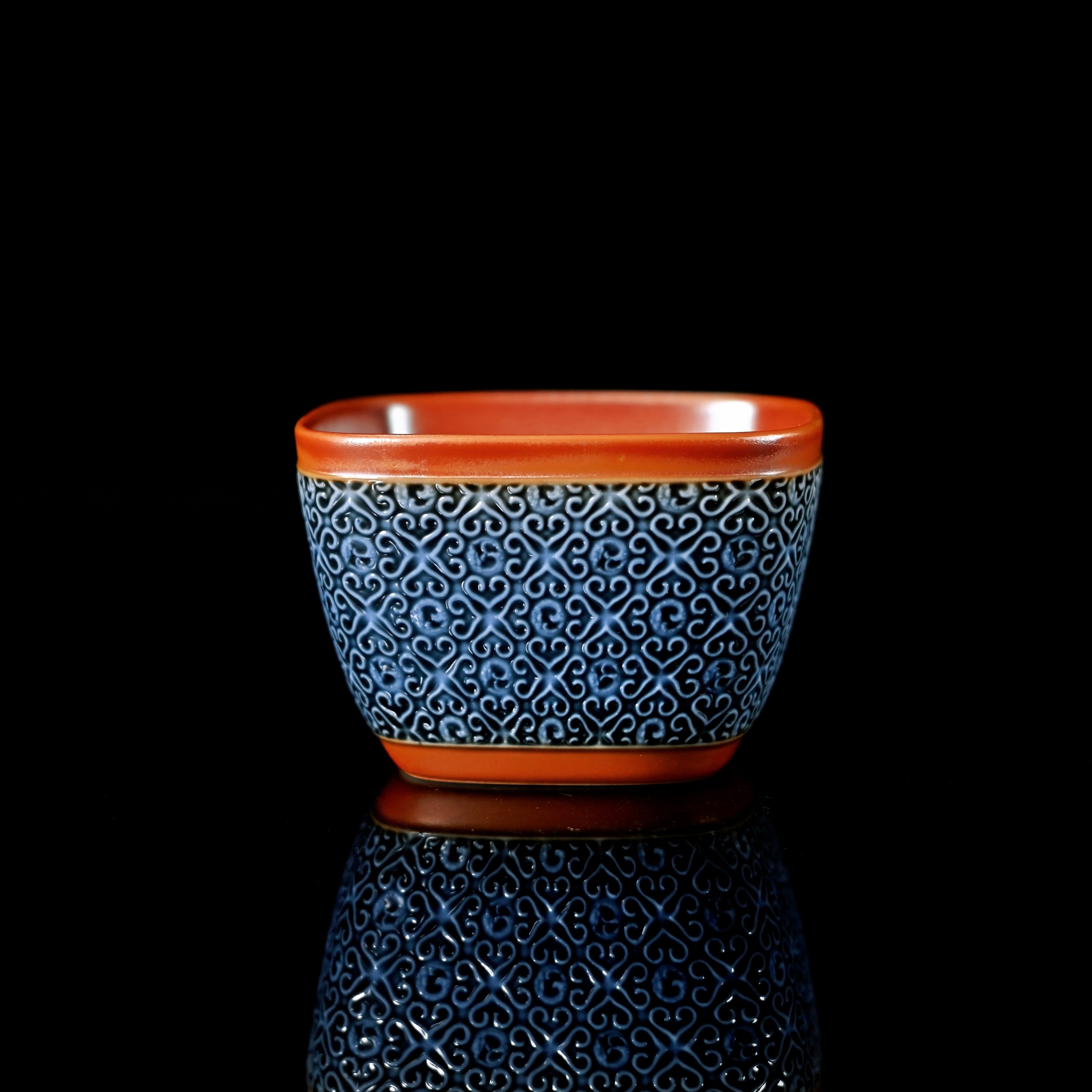wood fired square master cup – Unique Piece Handcrafted Wood-Fired Ruyi Teacup 150ml by Kungfuyang