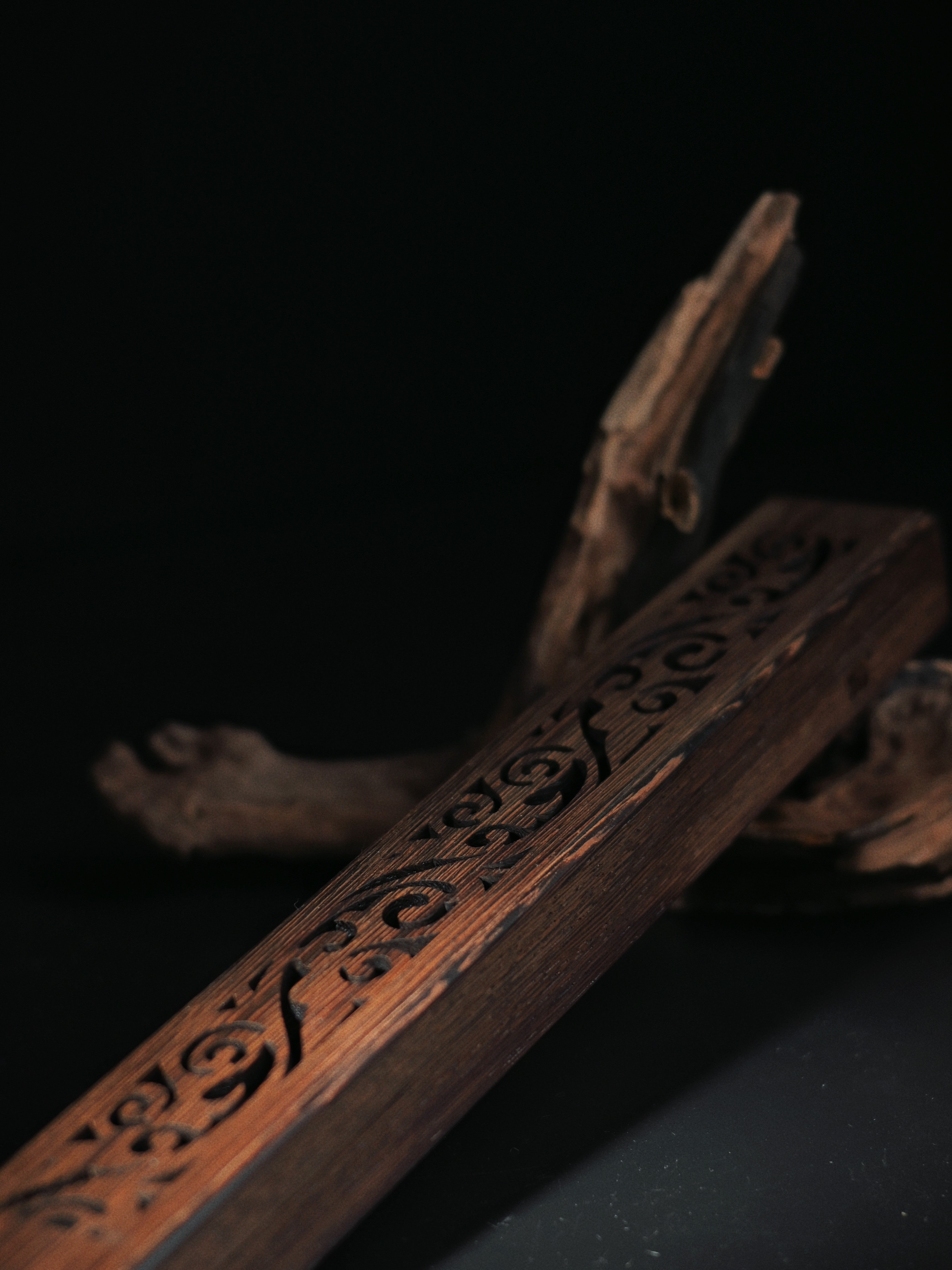 wooden incens box – Hollow Carved Wenge Wood Incense Sticks Burner by Kungfuyang