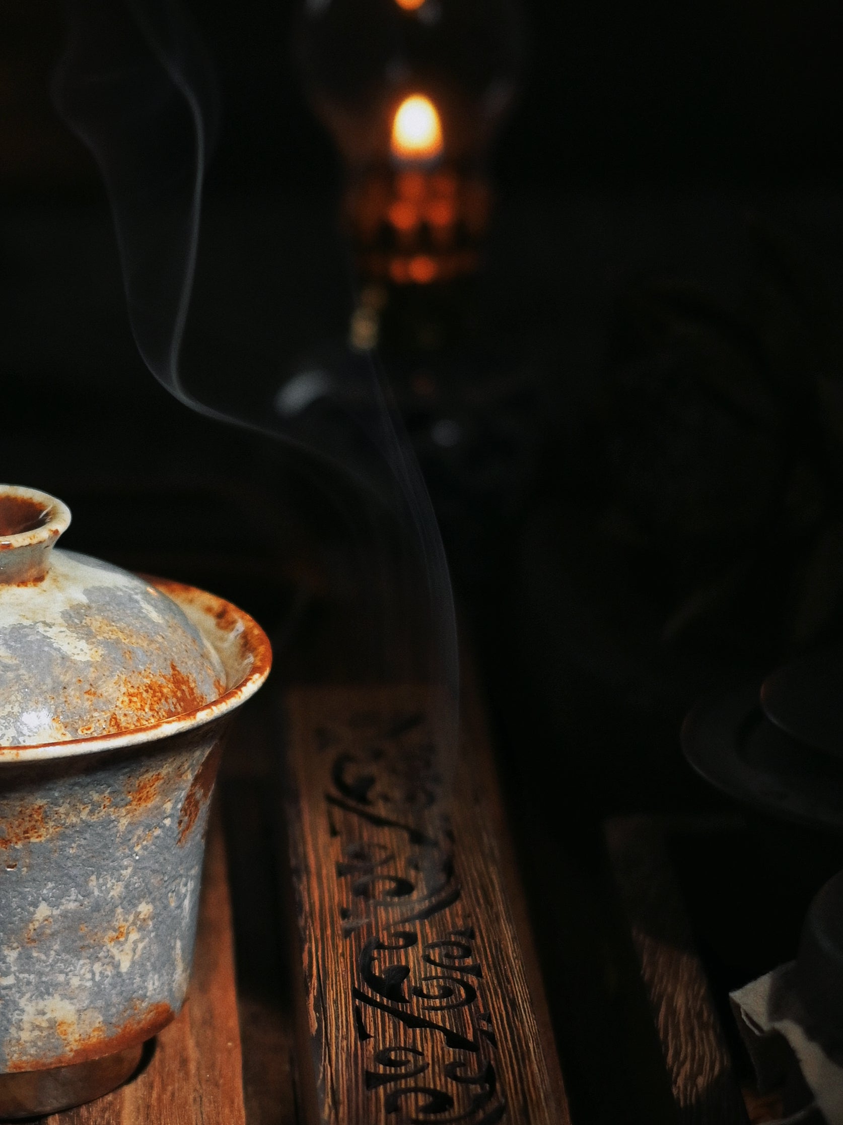 wooden incense burner – Hollow Carved Wenge Wood Incense Sticks Burner by Kungfuyang