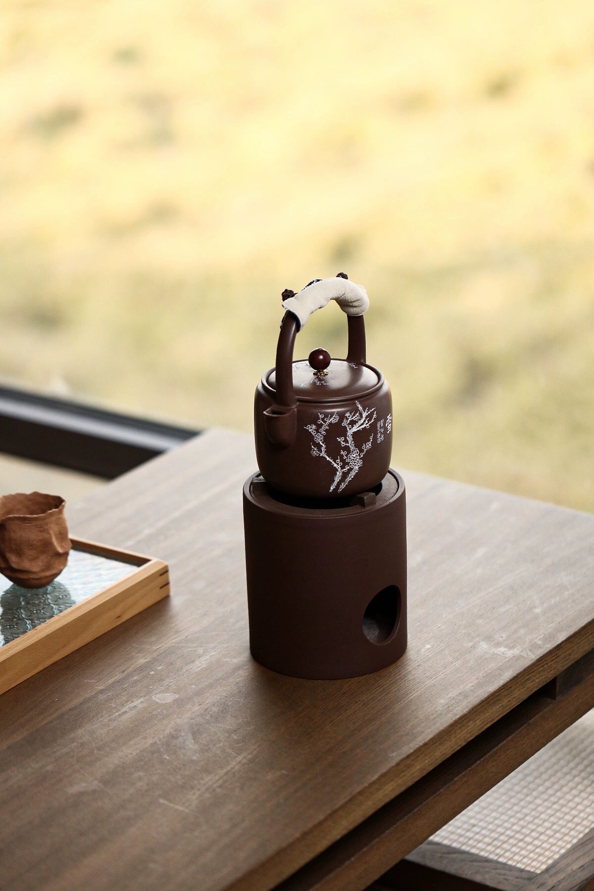 yixing handmade original ore old purple – Yixing Entirely Handmade Original Ore Old Purple Clay Kettle by, view 8-2