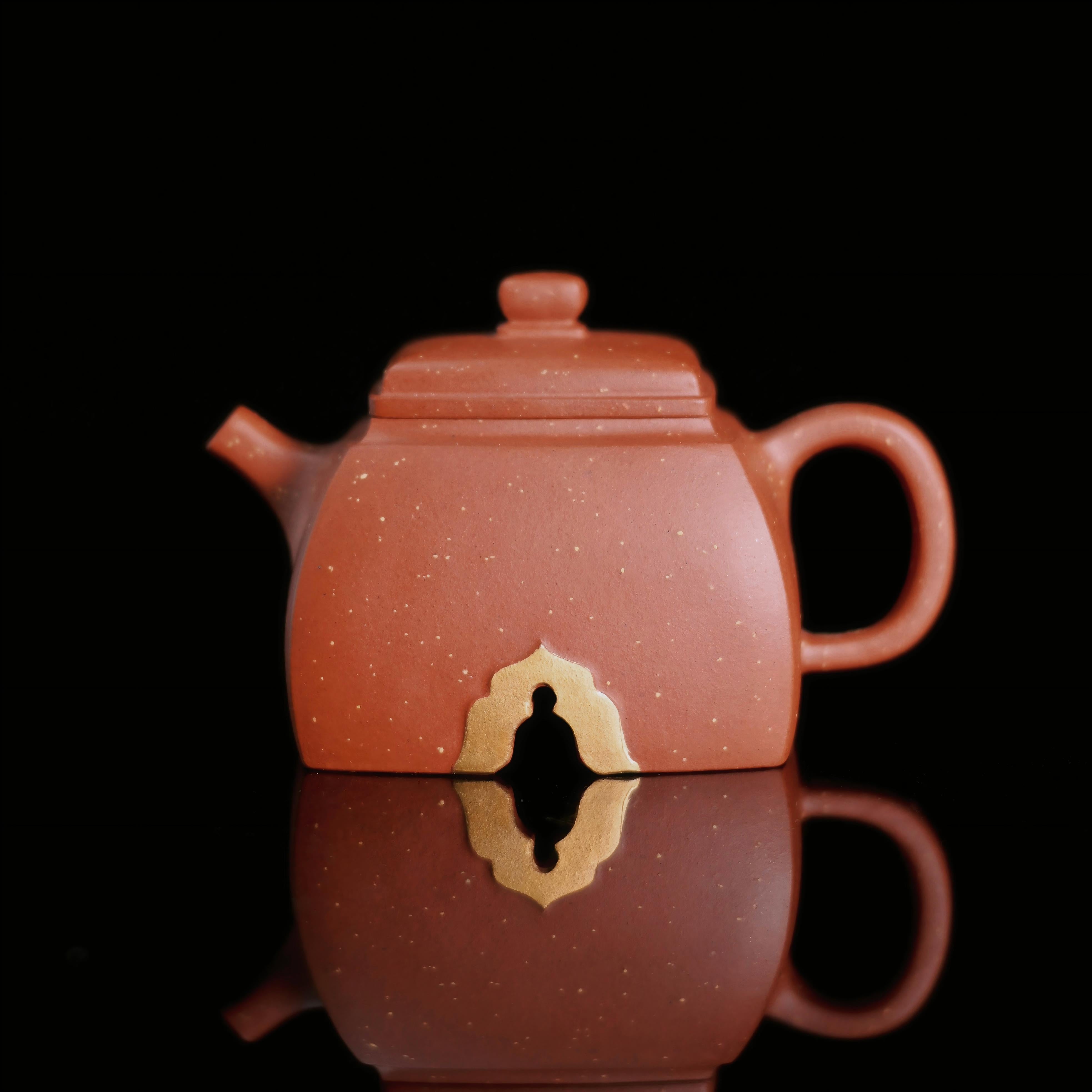 yixing hong pi long clay teapot – Handcrafted Yixing Teapot Hong Pi Long Clay – Carved Buddha by Kungfuyang
