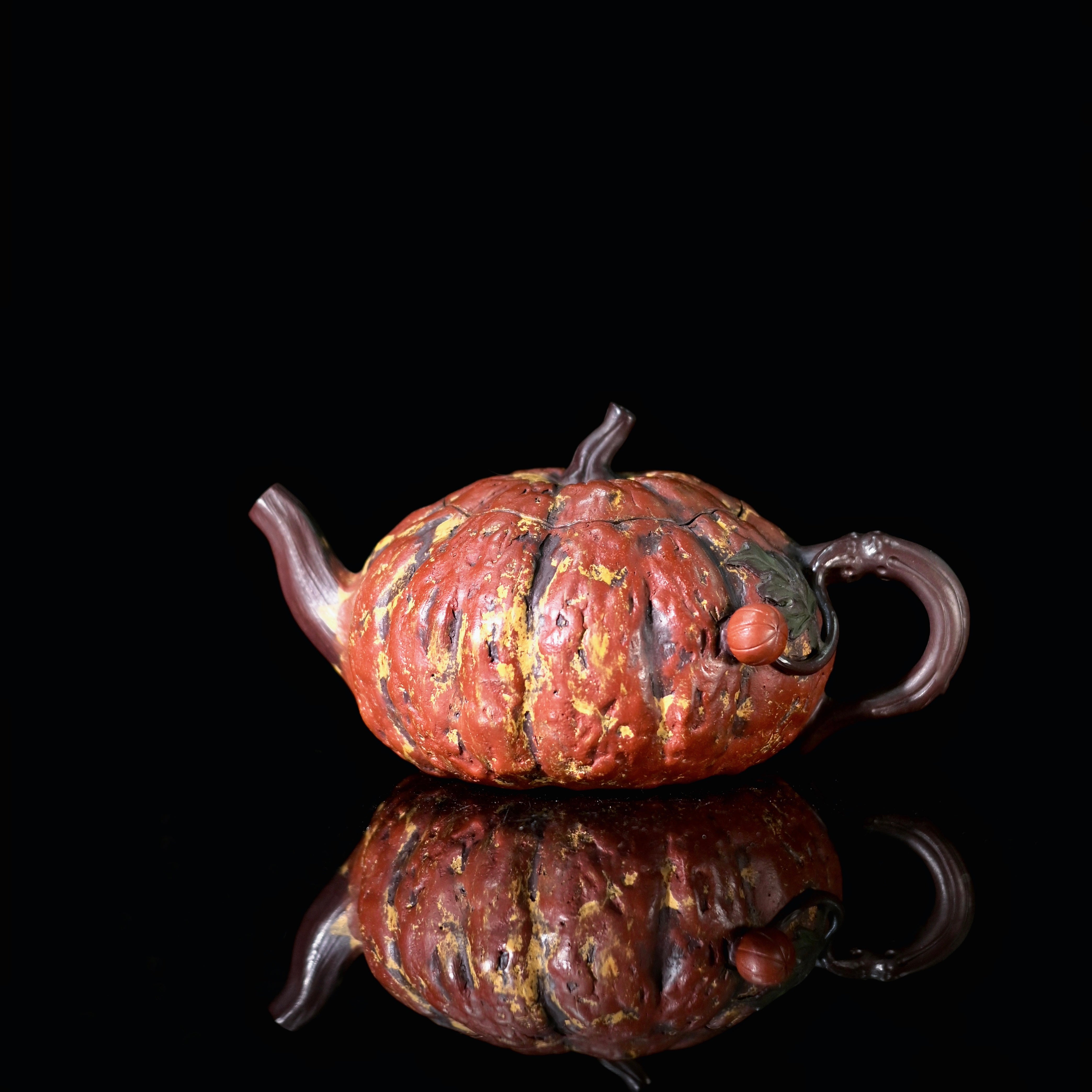 yixing original zini pumpkin teapot – Yixing Zisha Original Zini Clay Handmade Pumpkin Teapot 250ml by Kungfuyang