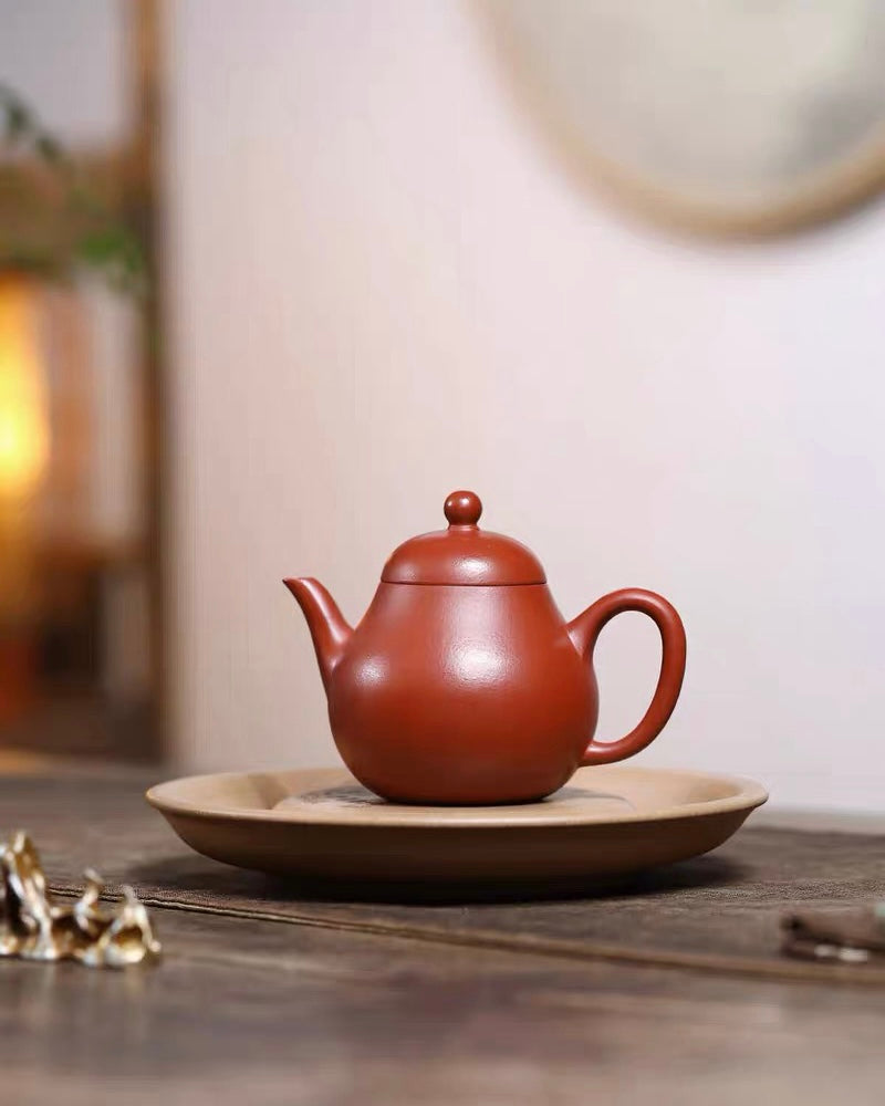 yixing pear shaped zisha teapot – Yixing Zisha Zhuni Clay Pear-Shaped Teapot 130ml by Kungfuyang