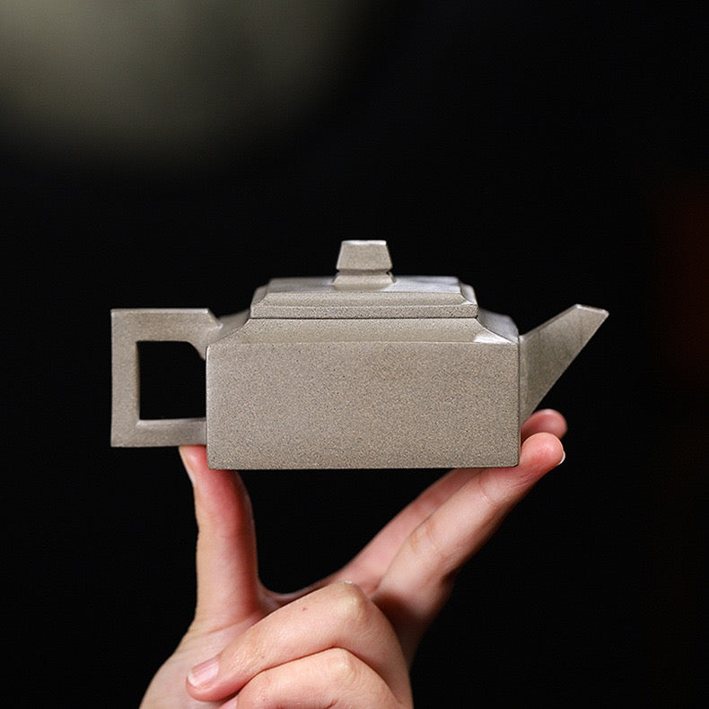 yixing purple caly square teapot – Yixing Zisha Teapot Made from Qinghui Duan Clay, Handmade by Kungfuyang