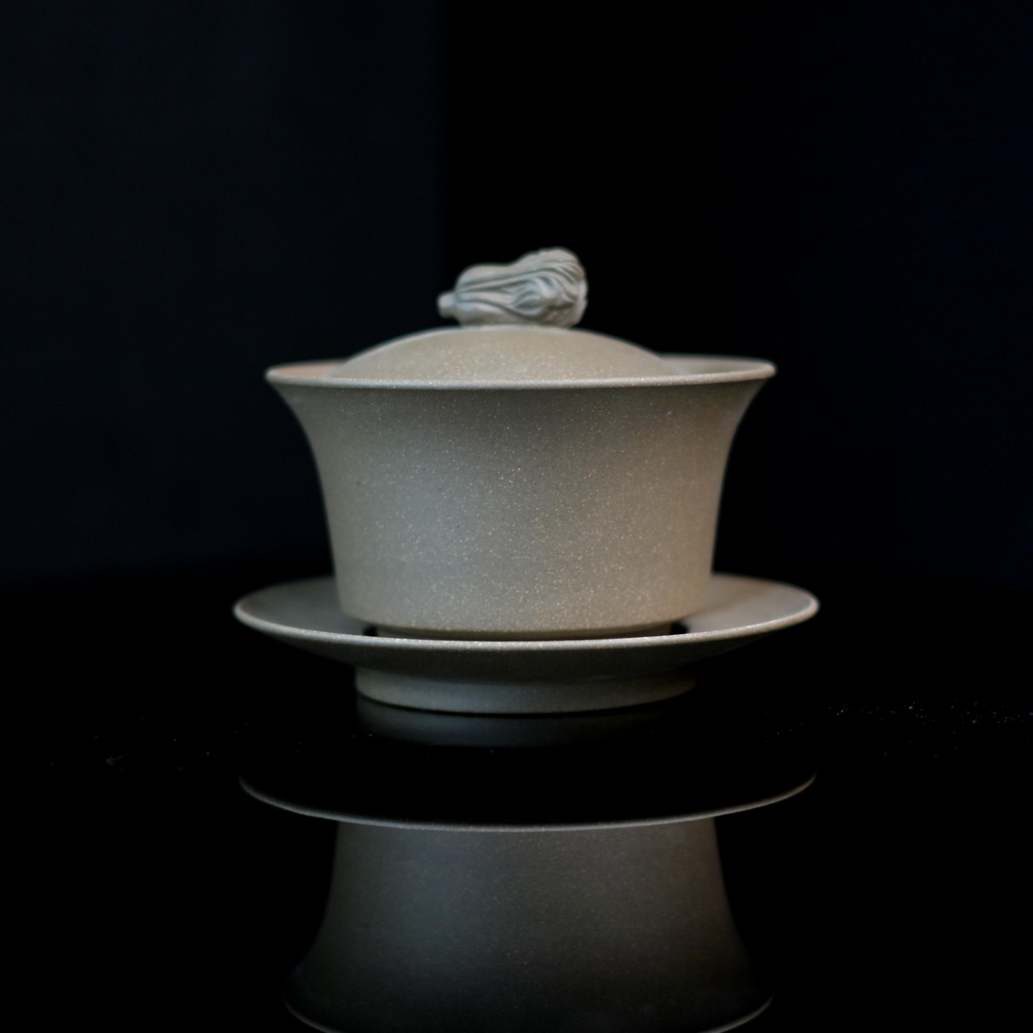yixing purple clay duanni teapot – Yixing Original Ore Purple Clay Handmade Three-Talent Gaiwan by Kungfuyang