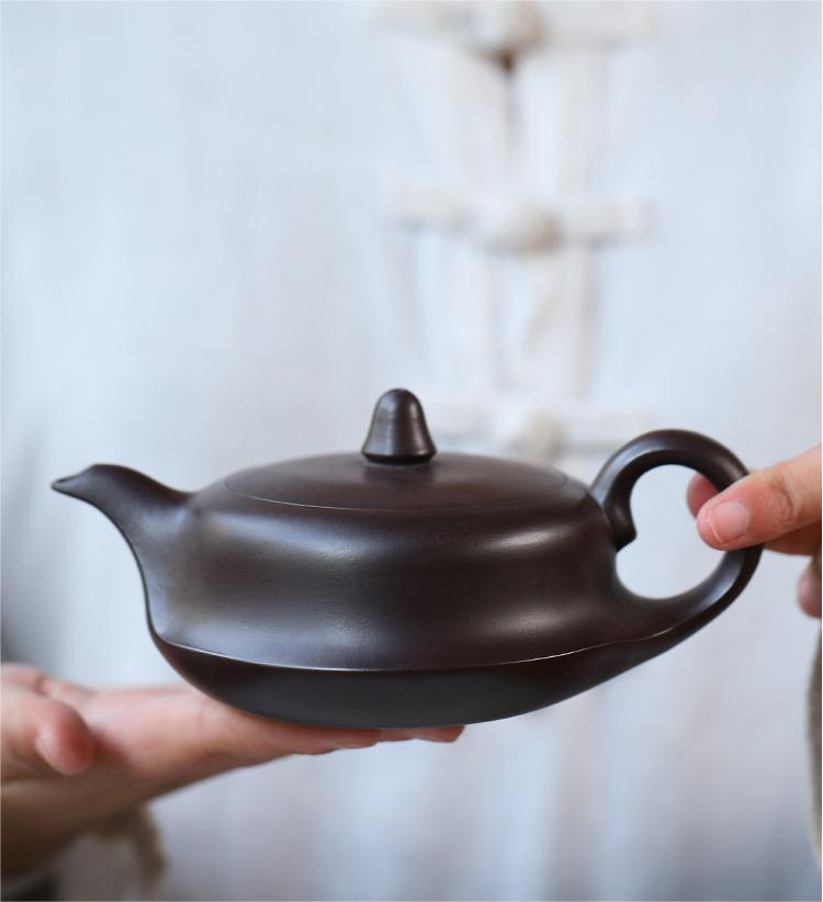 yixing purple clay teapot large capacity – Half-Handmade Purple Clay Teapot Yixing Zisha Pot by Kungfuyang