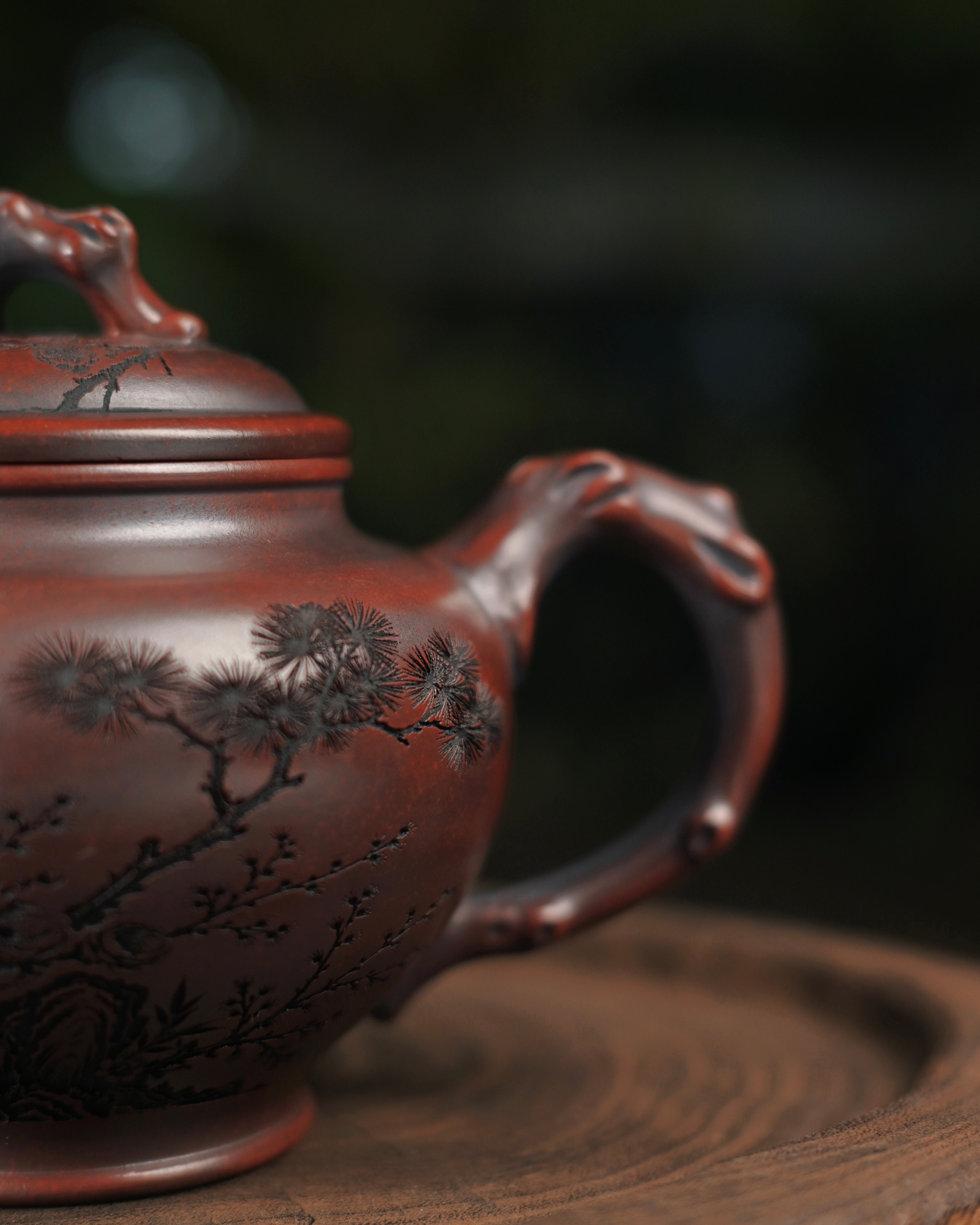 yixing purple clay teapot xiaoying – Yixing "Smiling Cherry" Dark Clay Teapot 450ml by Kungfuyang