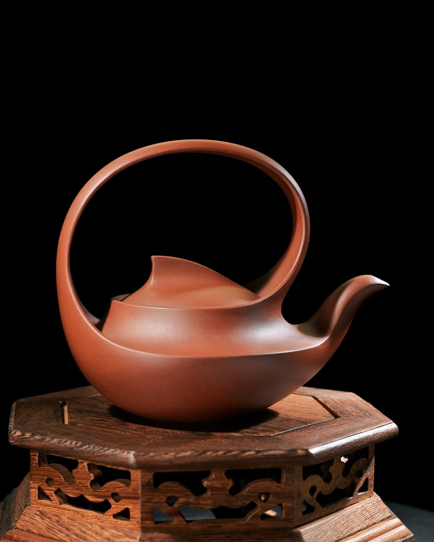 yixing teapot dahongpao clay ea32b608 b401 – Yang Junbao Hand-Signed "Qu" Teapot Artisan Collector's Piece by Kungfuyang
