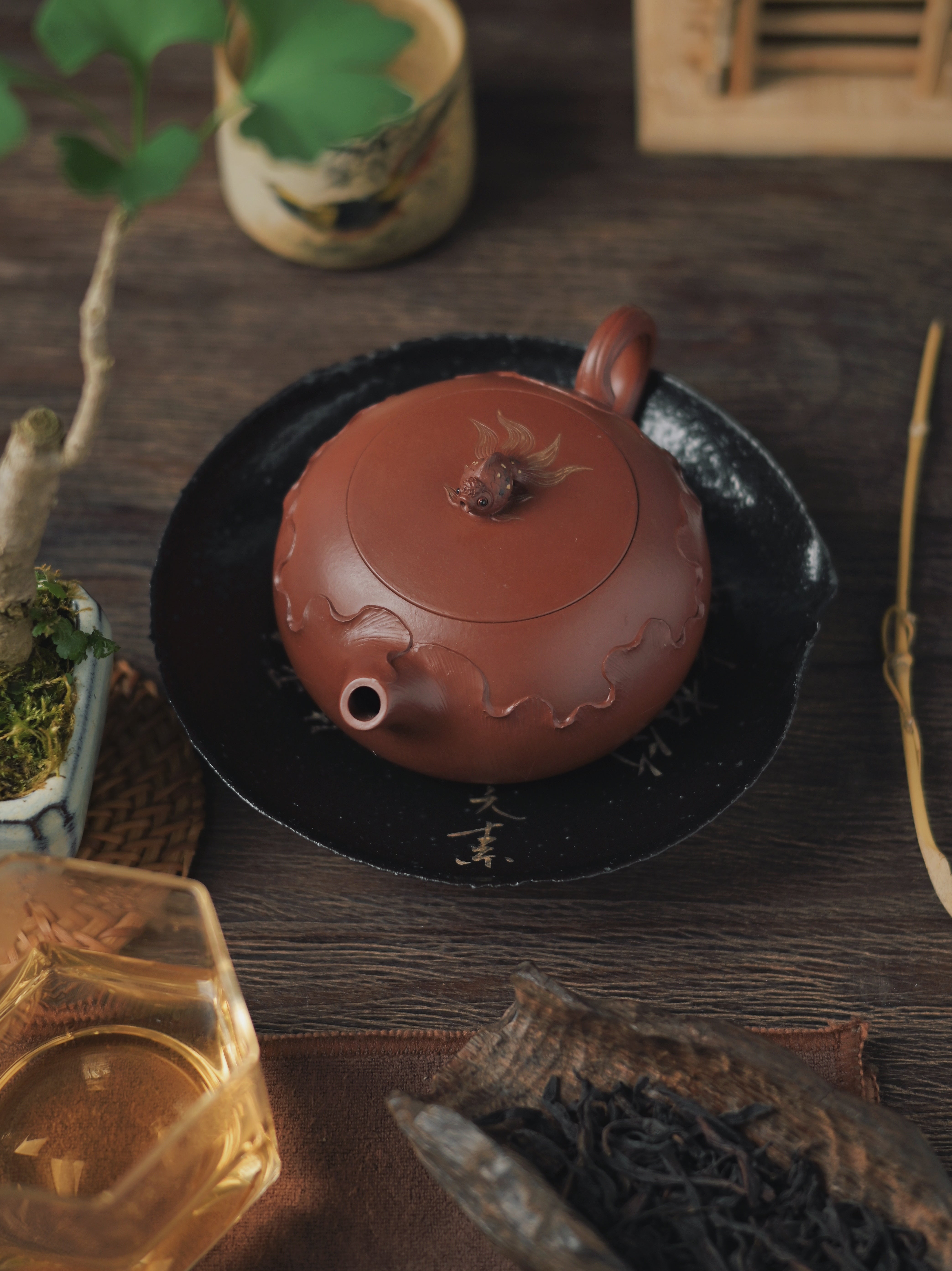 yixing teapot dahongpao – Yang Junbao Hand-Signed Yixing Purple Clay Flat Xishi by Kungfuyang