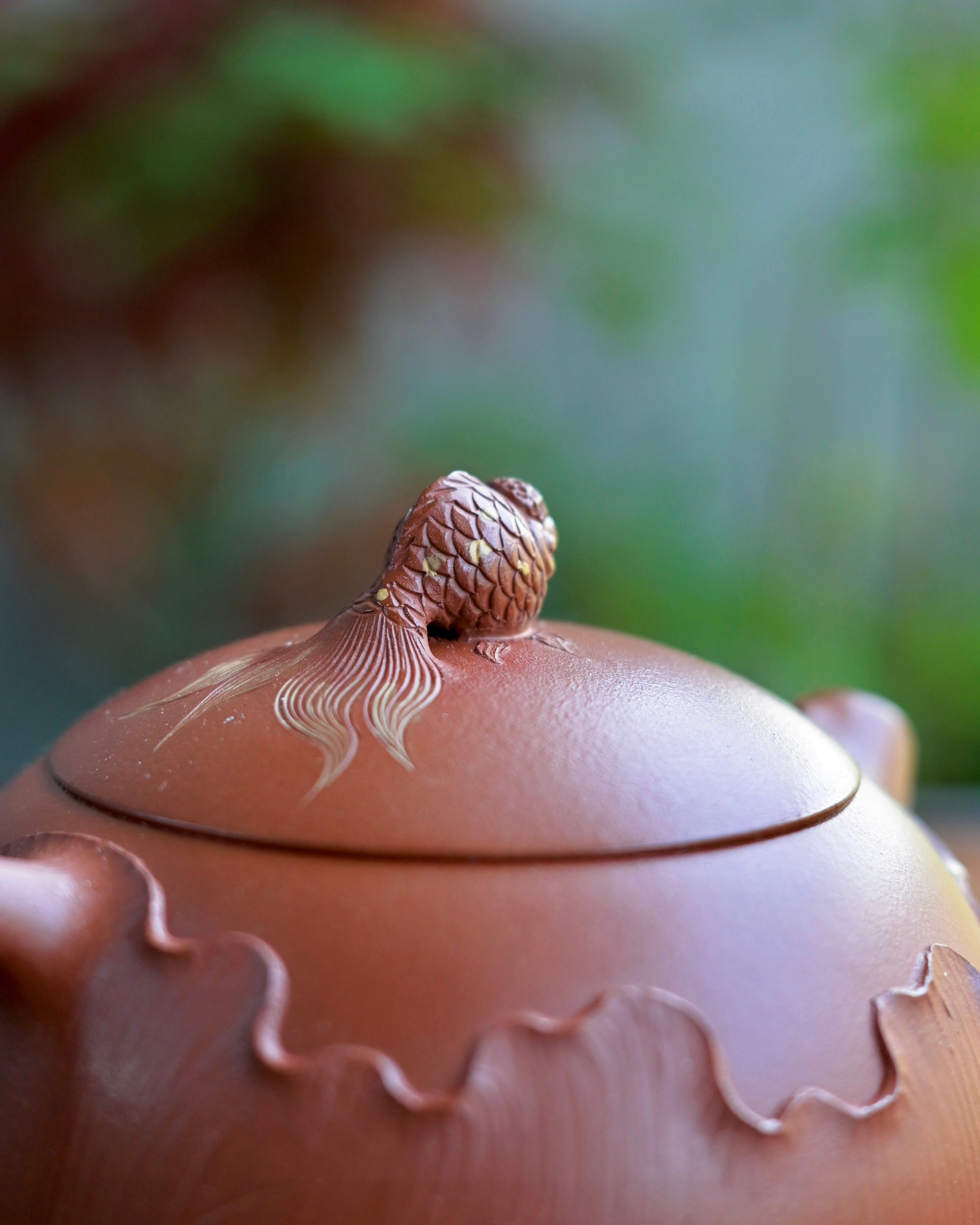 yixing teapot lotus leaf shape – Yixing Zisha Half-Handmade Xishi Teapot 220ml by Kungfuyang