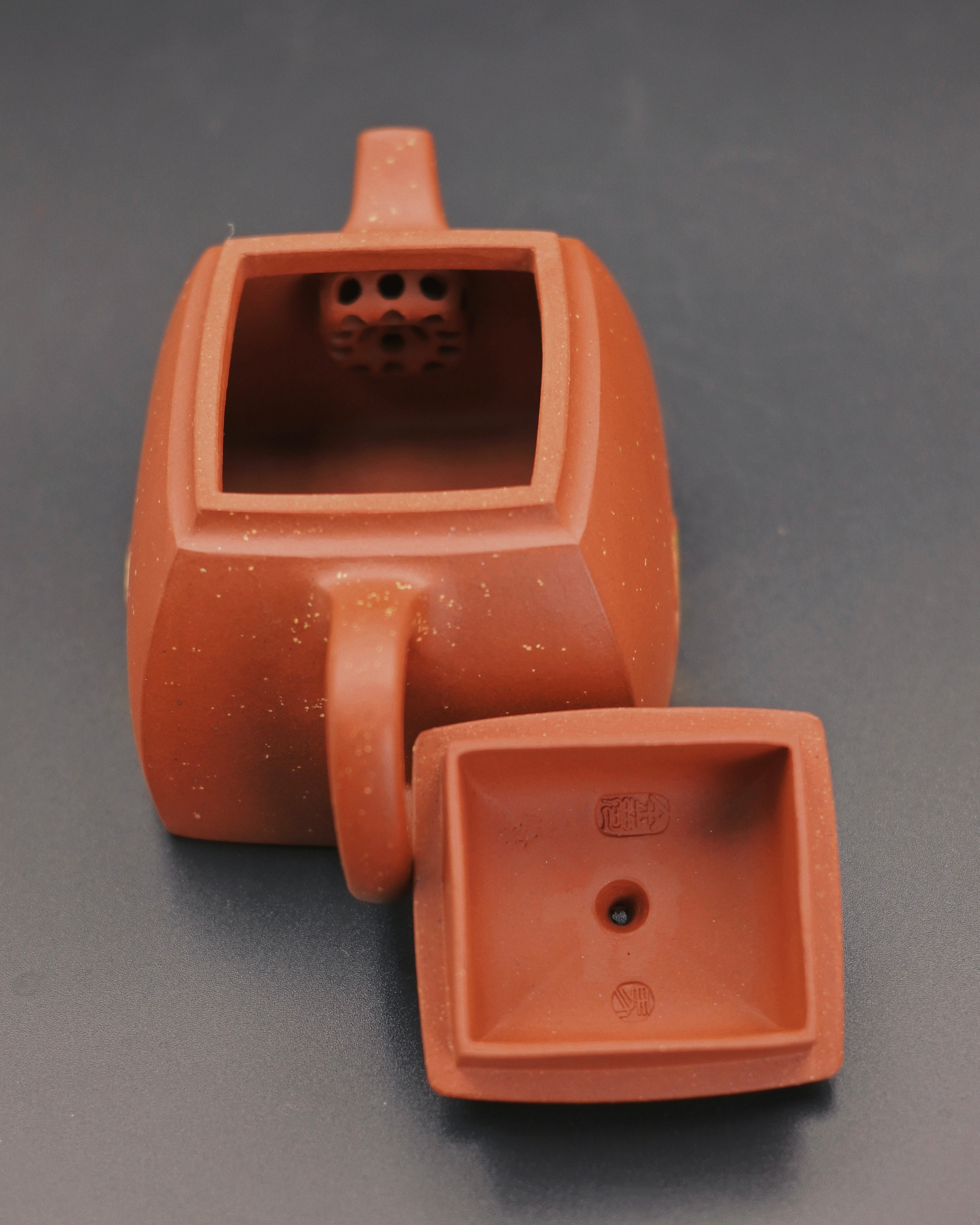 yixing teapot zen style – Handcrafted Yixing Teapot Hong Pi Long Clay – Carved Buddha by Kungfuyang