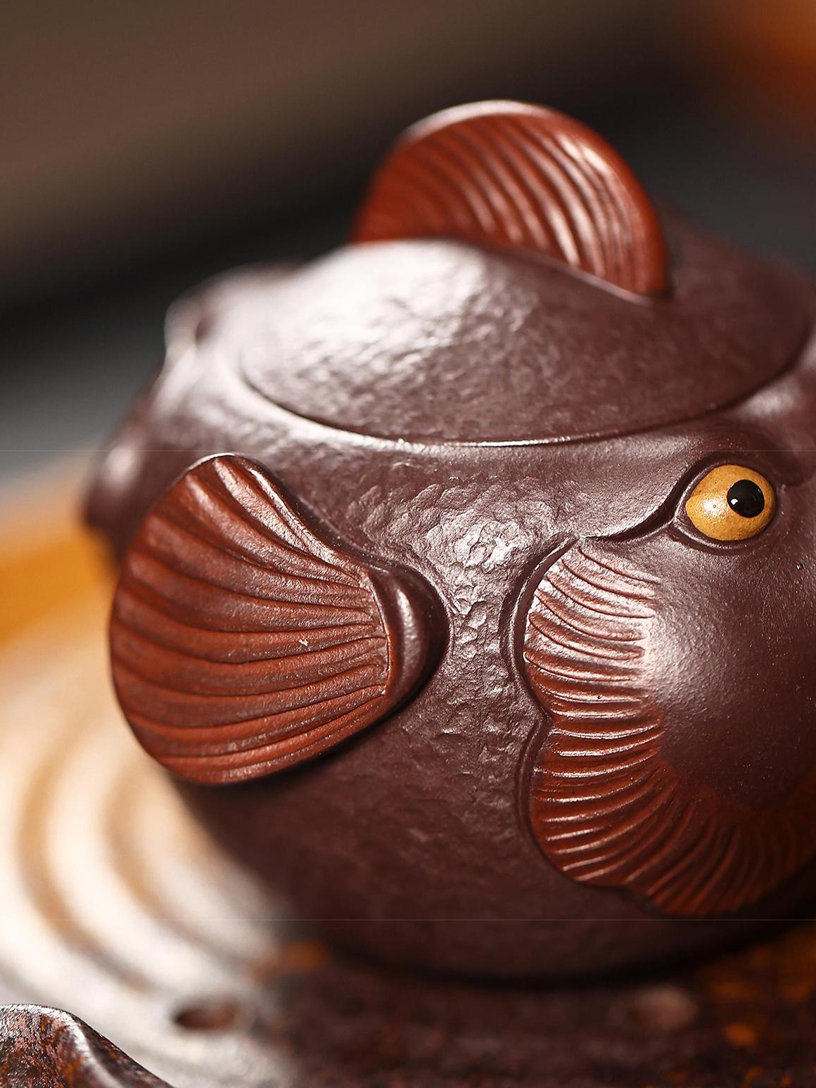yixing zini clay pufferfish teapot – Yixing Zisha "Pufferfish" Teapot by Kungfuyang