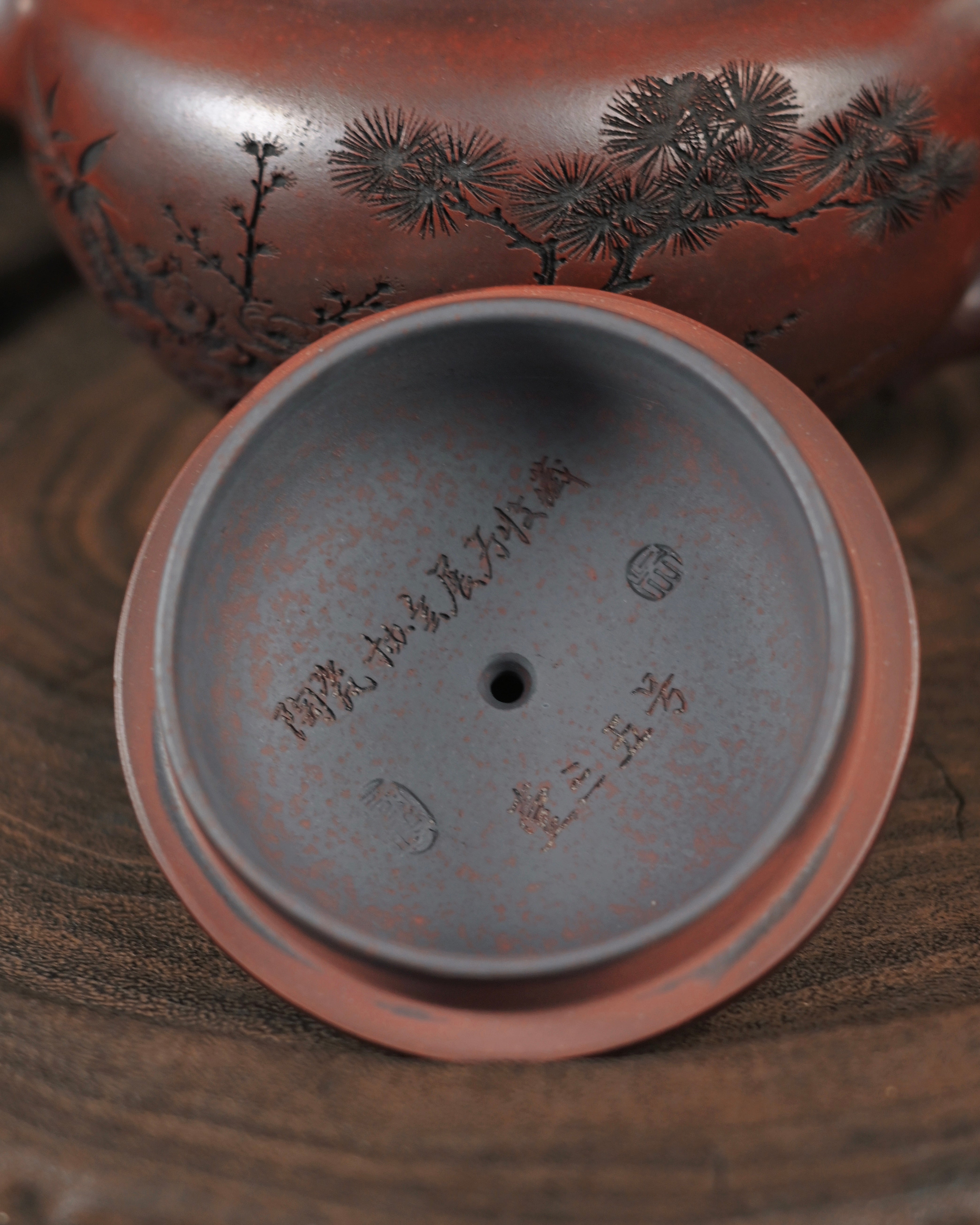 yixing zisha clay xiaoying teapot – Yixing "Smiling Cherry" Dark Clay Teapot 450ml by Kungfuyang