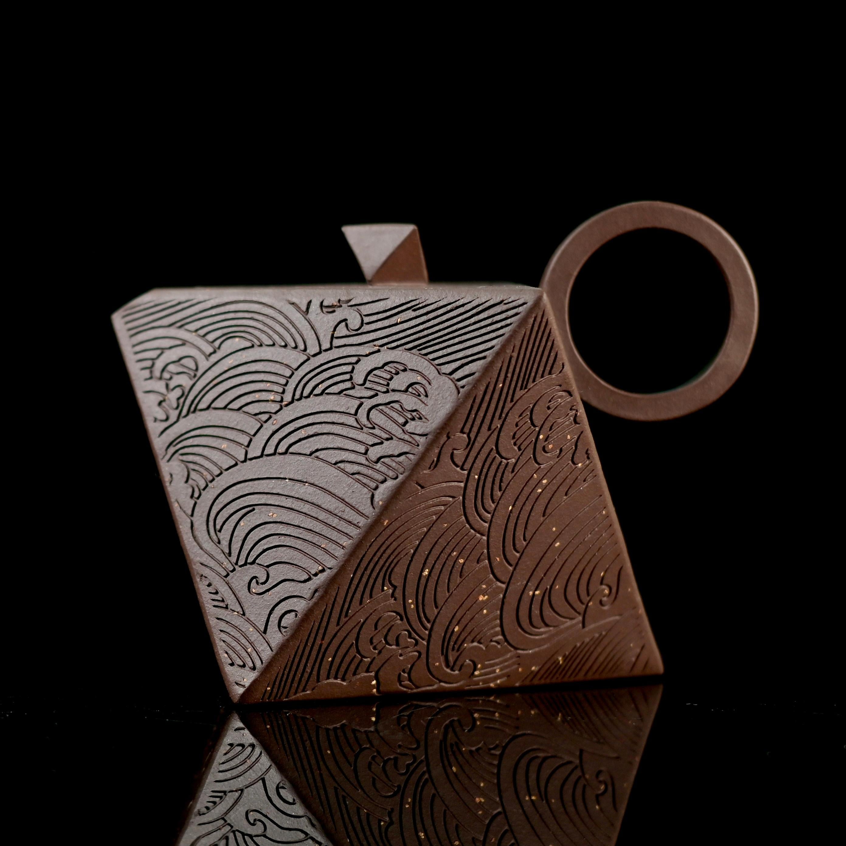 yixing zisha teapot zini duan clay – Yixing Purple Clay "Octagonal Insight" Zisha Teapot by Kungfuyang