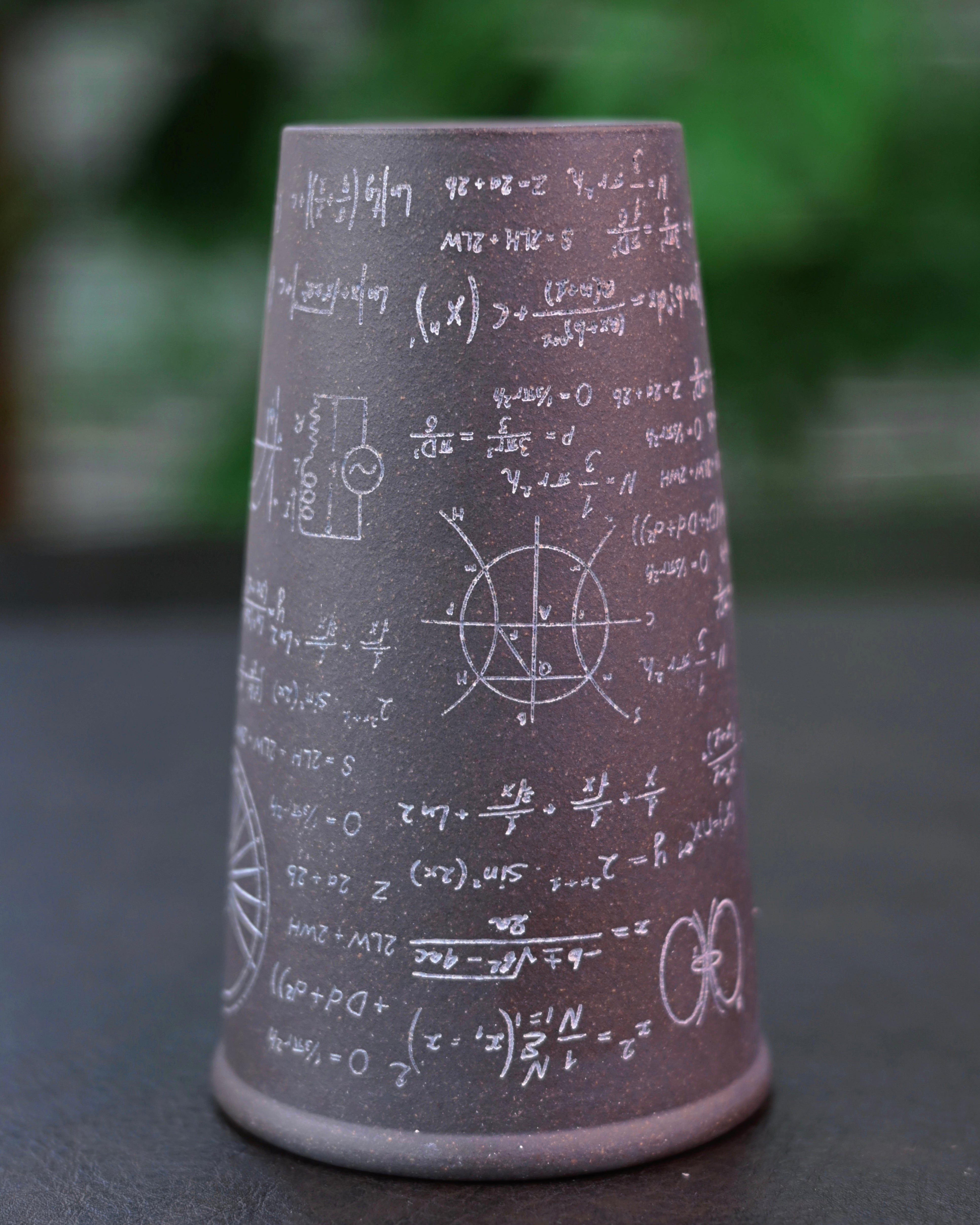 zisha clay mathematics large capacity cup – Yixing Zisha "Calculus" Multi-Purpose Large Capacity Cup by Kungfuyang