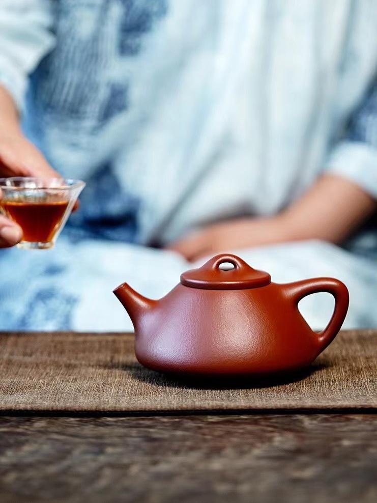 zisha teapot shipiao – Yixing Purple Clay Teapot Zhuni Duan Half-Handmade Shipiao by Kungfuyang