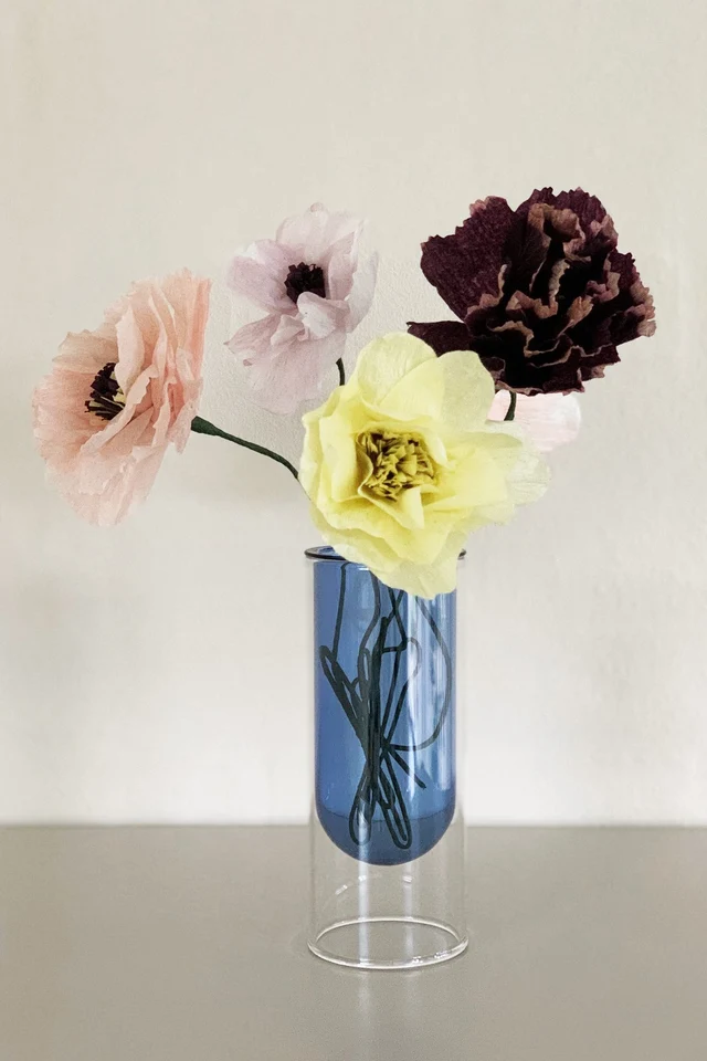 FLEUR DE PAPIER, PIVOINE, AUBERGINE