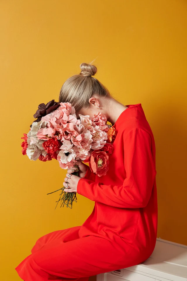 FLEUR EN PAPIER, COQUELICOT, NU