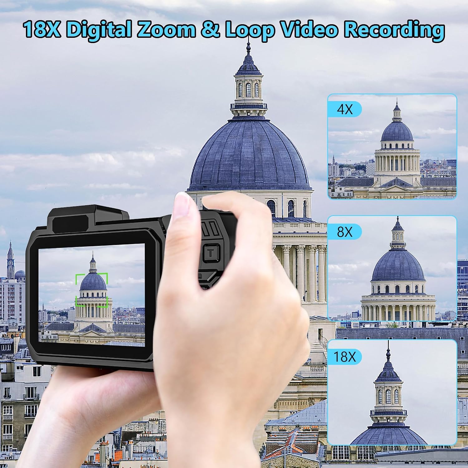8K 70MP Underwater Camera, 33FT WiFi Waterproof Camera 32GB, Dual Screen, Floatable, 18X Zoom for Snorkeling Swimming