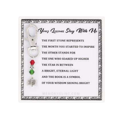 Your Lessons Stay With Me Poem & Charm, Book