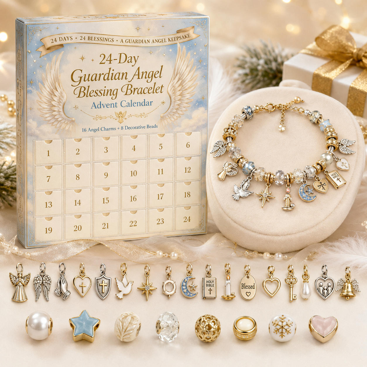 🎁Buy 2 Free Shipping-✨ 24-Day Meaningful Charm Bracelet Advent Calendar Collection