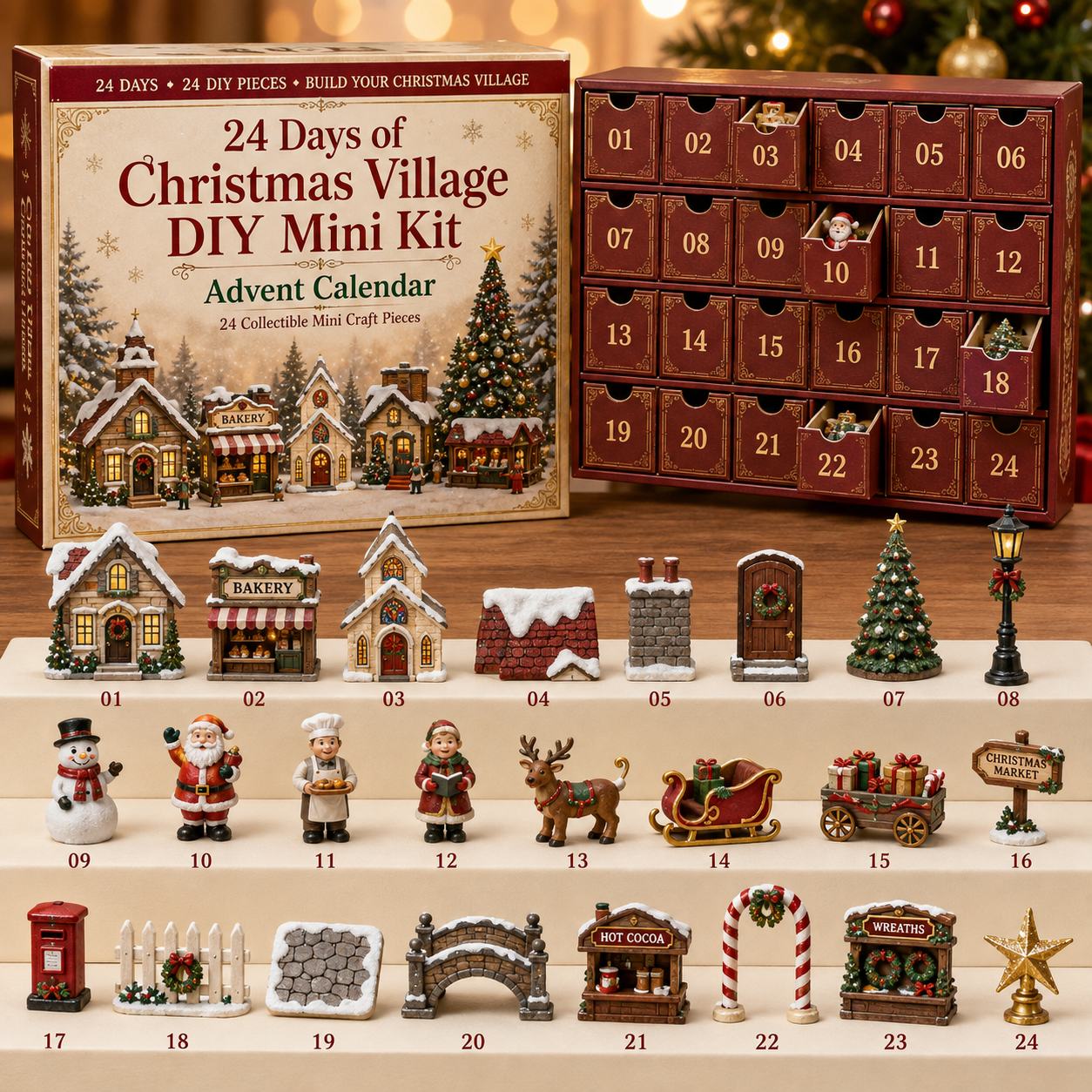 🎁Buy 2 Free Shipping-✨ 24-Day Meaningful Charm Bracelet Advent Calendar Collection