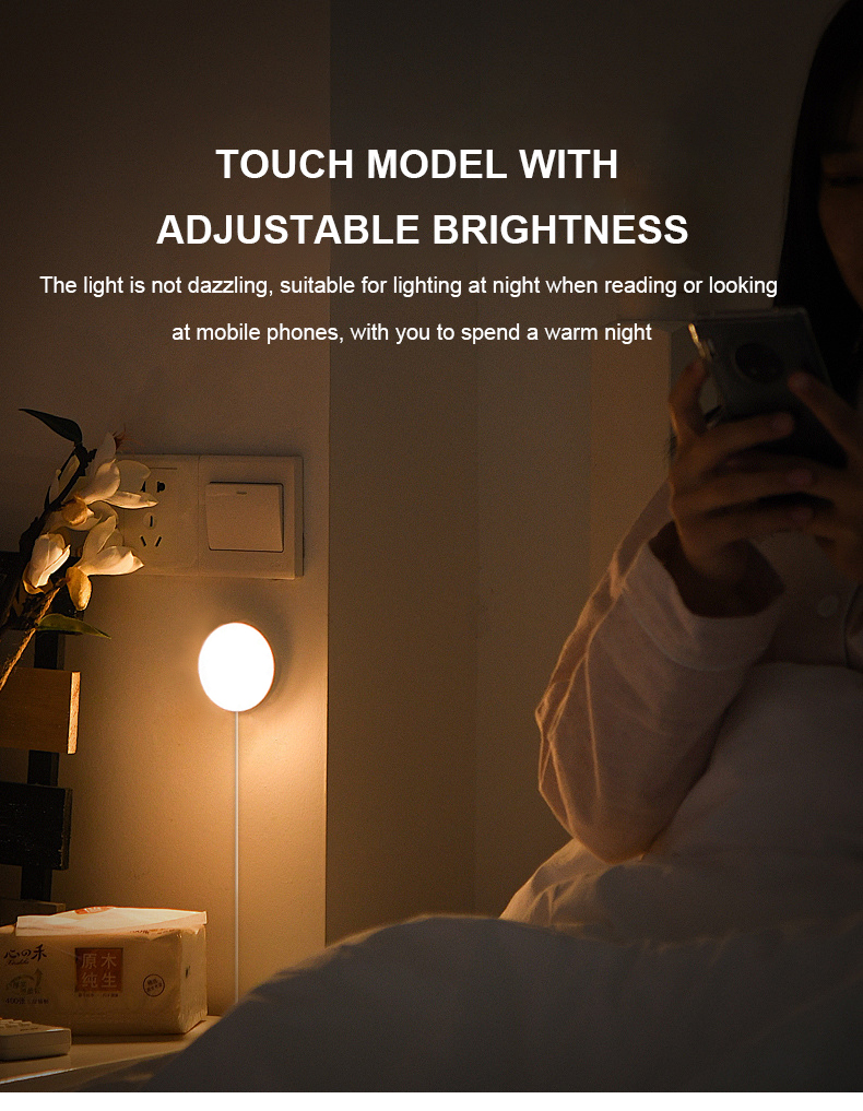 High Quality 5V USB LED Puck Lights | Touch Control Small Round LED Lights for 3D Printed Models, Cabinet, RV & Closet