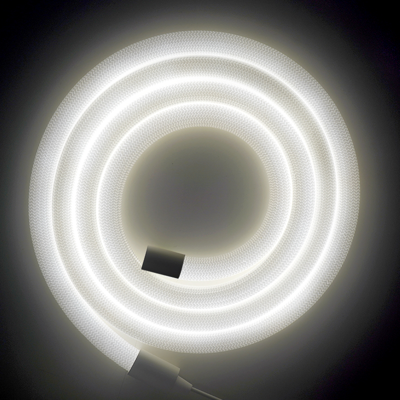 360 degree circular luminous strip light strip monochrome woven light strip 24V low-voltage flexible neon light strip