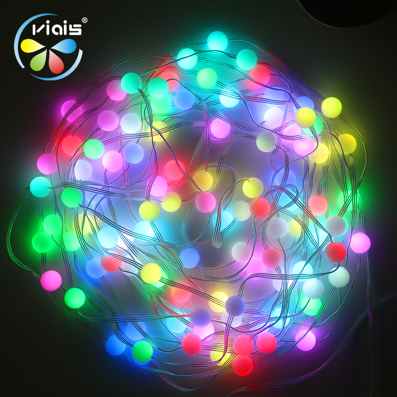 5V Colorful Leather Wire Light Christmas Day Outdoor Camping Tent Atmosphere Light Bluetooth USB Interface Full Color LED Light String