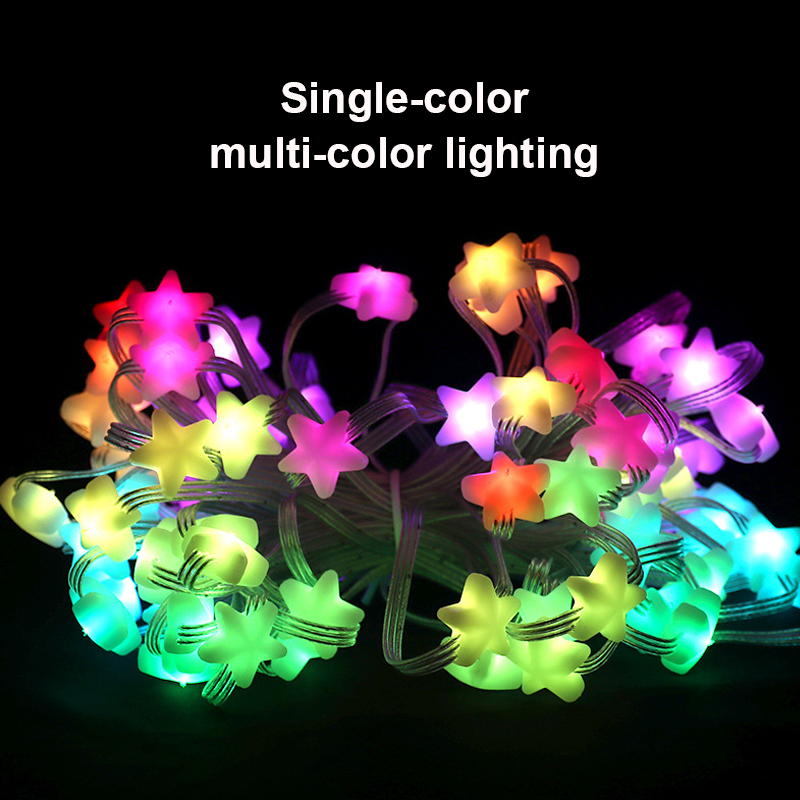 Solar light string, star light string, spherical butterfly, bee, camping decoration light, small colored light, LED light, Christmas