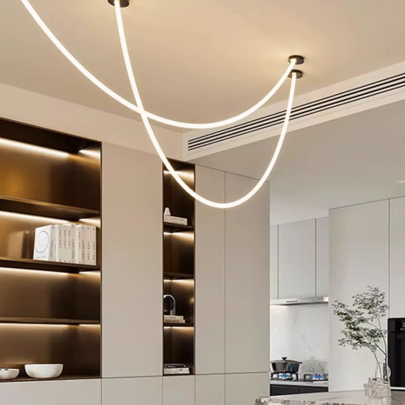 360 degree circular luminous strip light strip monochrome woven light strip 24V low-voltage flexible neon light strip