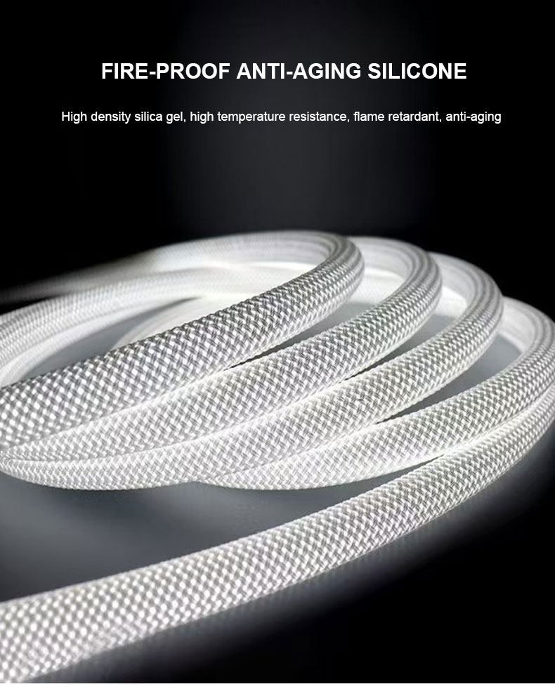 360 degree circular luminous strip light strip monochrome woven light strip 24V low-voltage flexible neon light strip