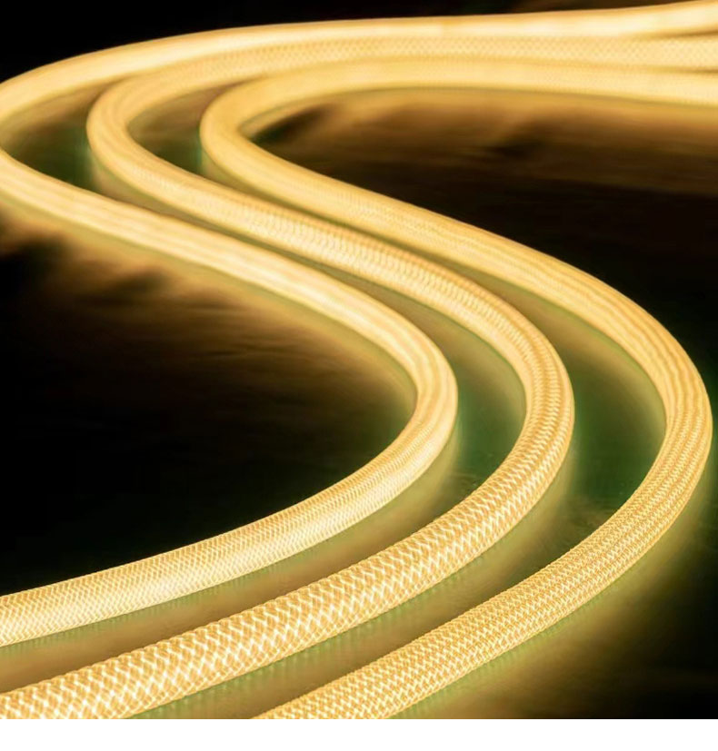 360 degree circular luminous strip light strip monochrome woven light strip 24V low-voltage flexible neon light strip