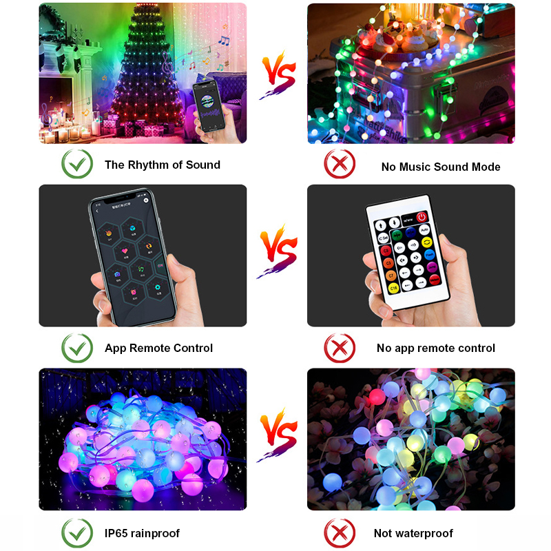 Solar light string, star light string, spherical butterfly, bee, camping decoration light, small colored light, LED light, Christmas