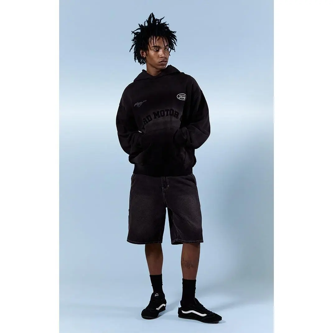 Parker Baggy Jean Shorts Carpenter Black