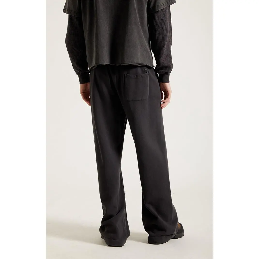Black Wash Baggy Sweatpants - Casual & Trendy Fit