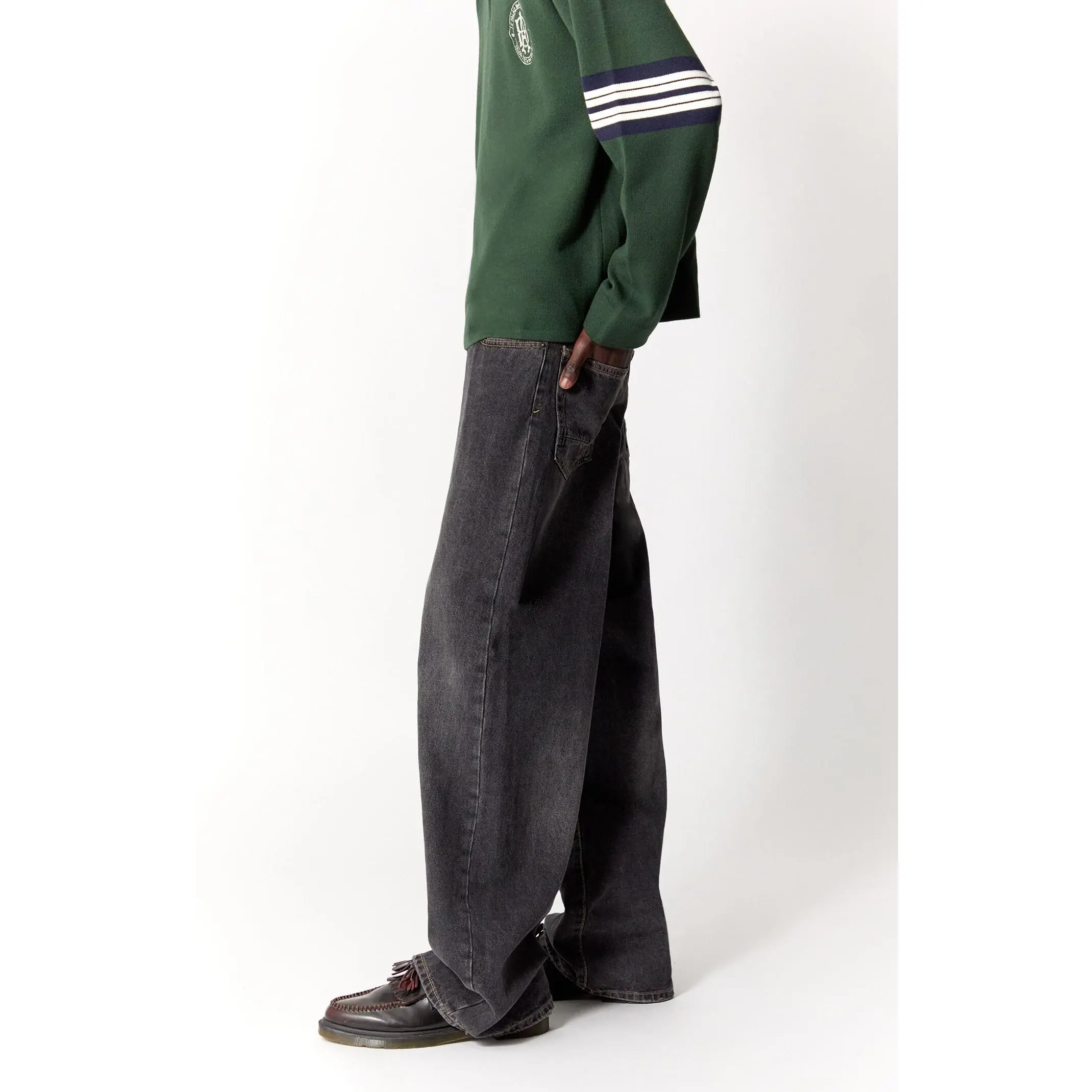 Blake Extreme Baggy Jeans Black - Sustainable Fashion